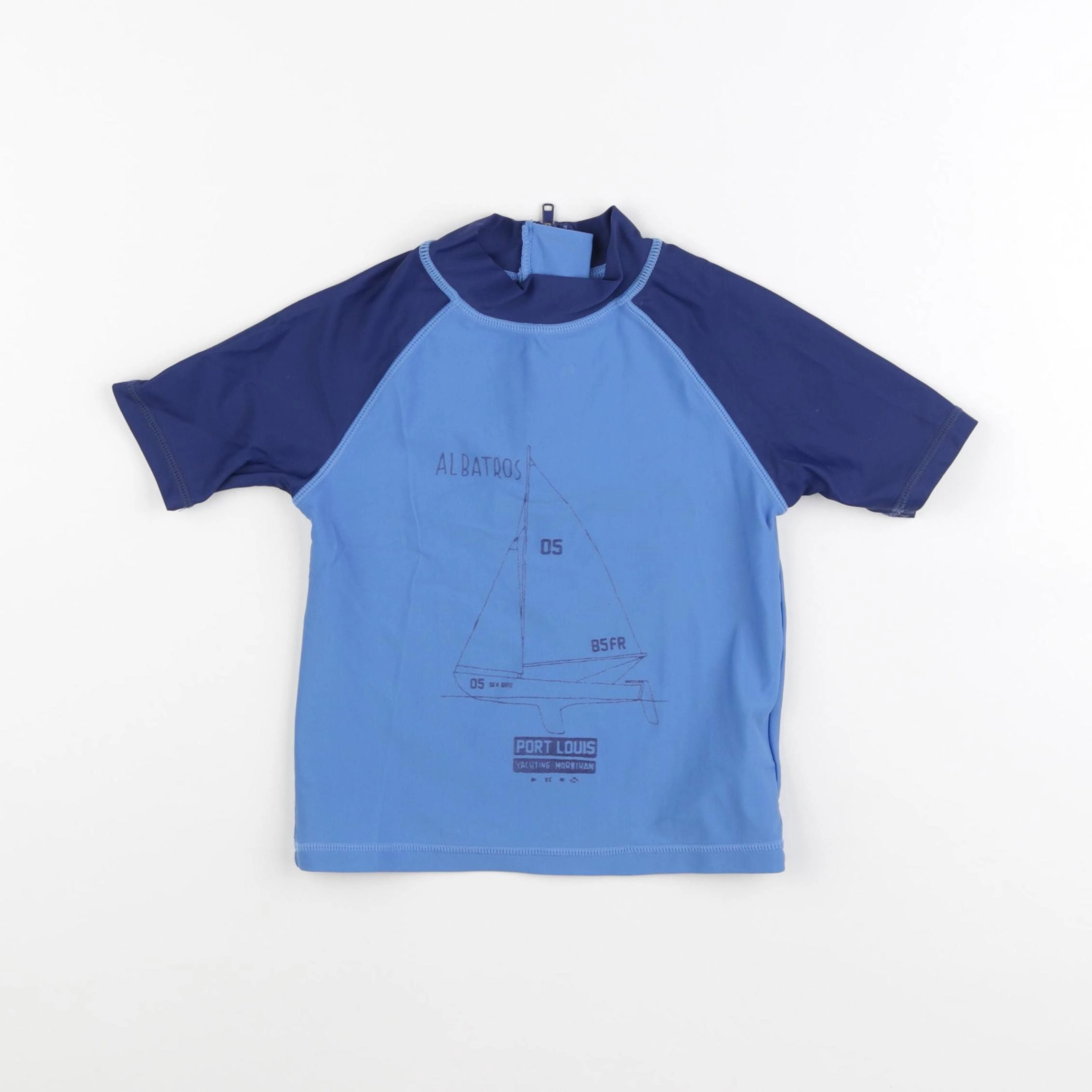 Vertbaudet - tee-shirt de bain bleu - 4 ans