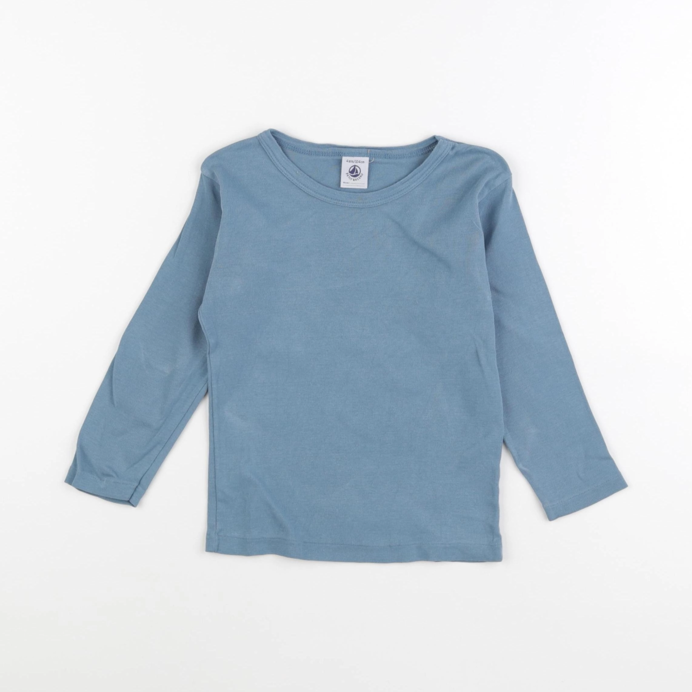 Petit Bateau - maillot de corps bleu - 4 ans
