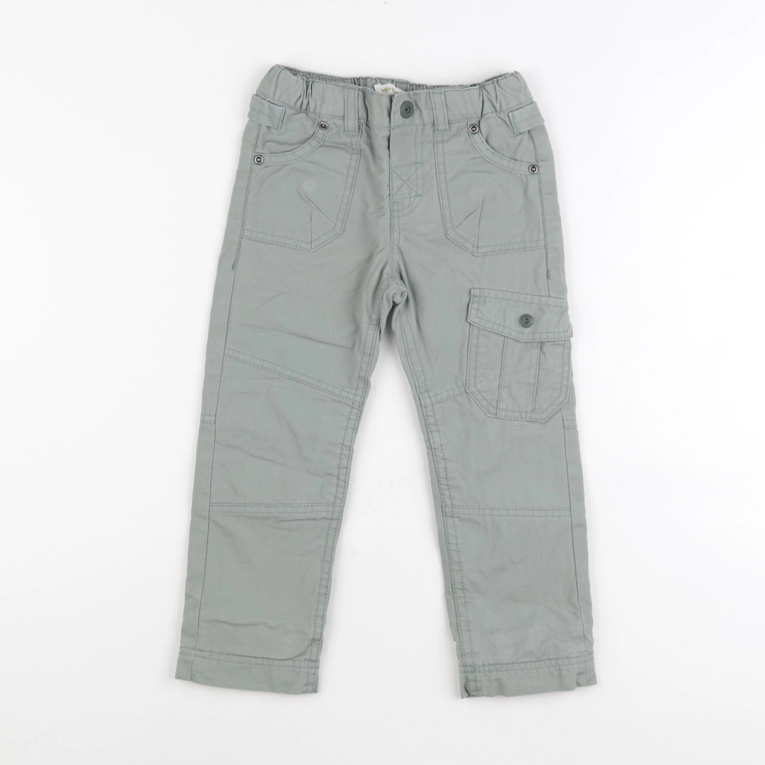 Vertbaudet - pantalon vert - 4 ans