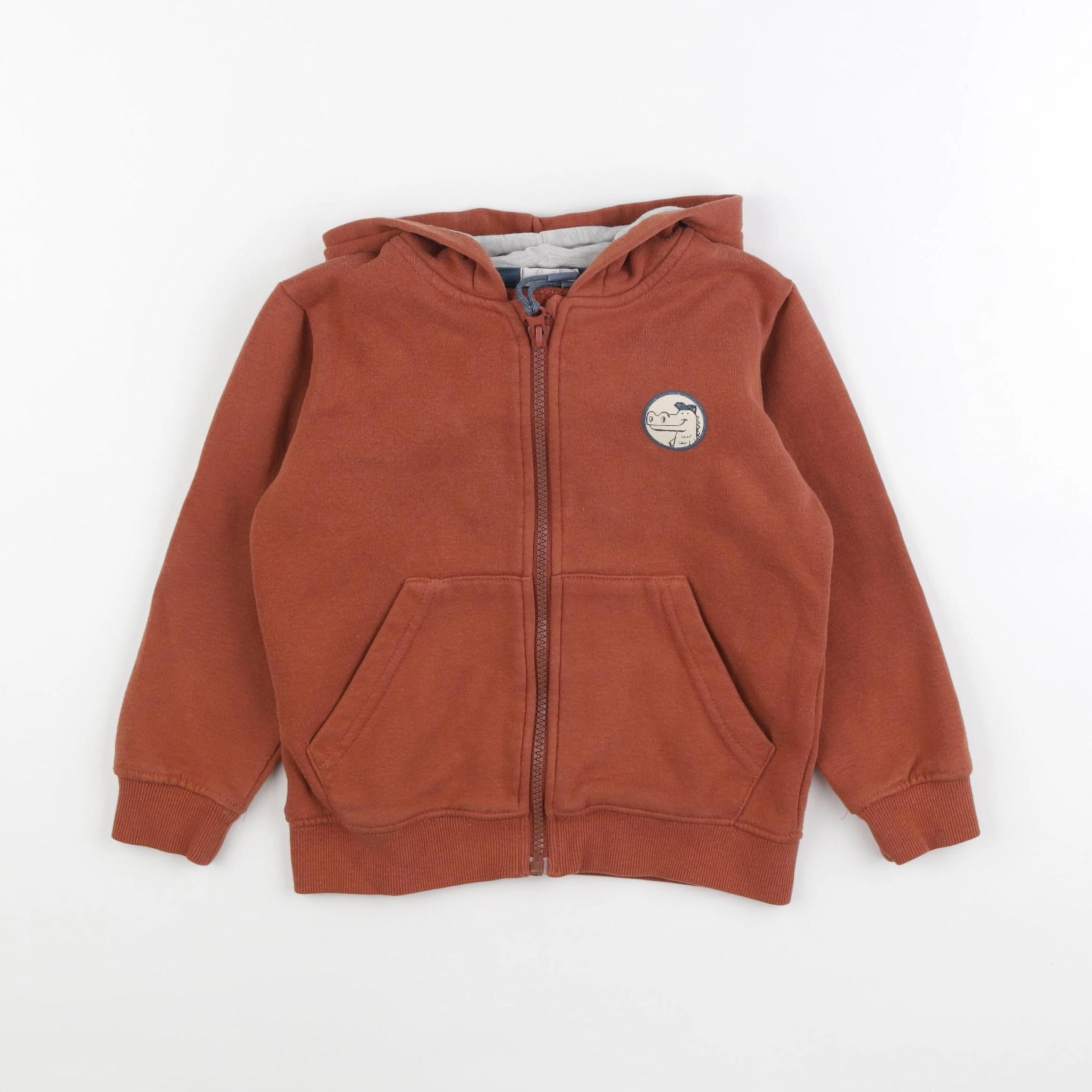 Vertbaudet - sweat marron - 4 ans