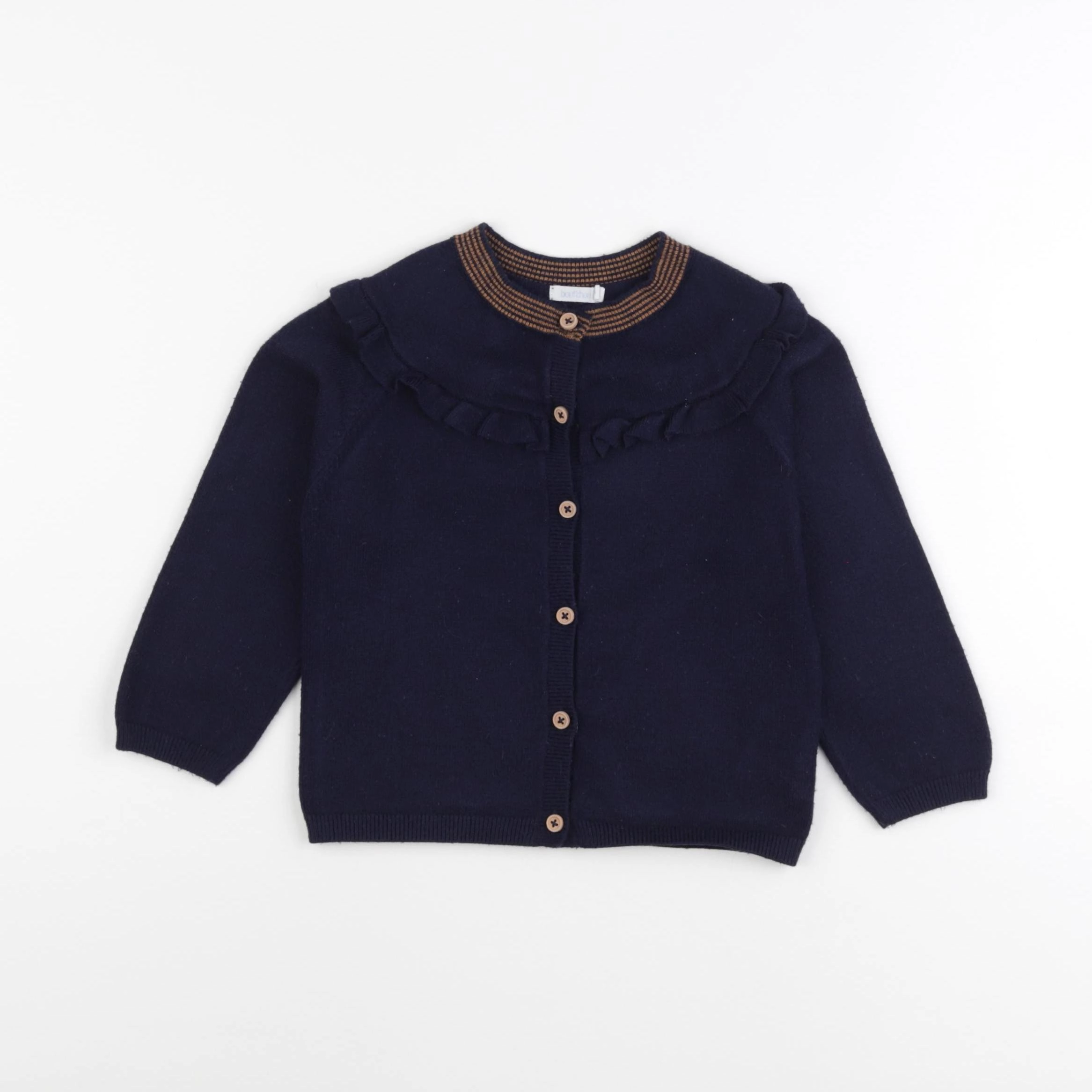 Boutchou - gilet bleu - 24 mois