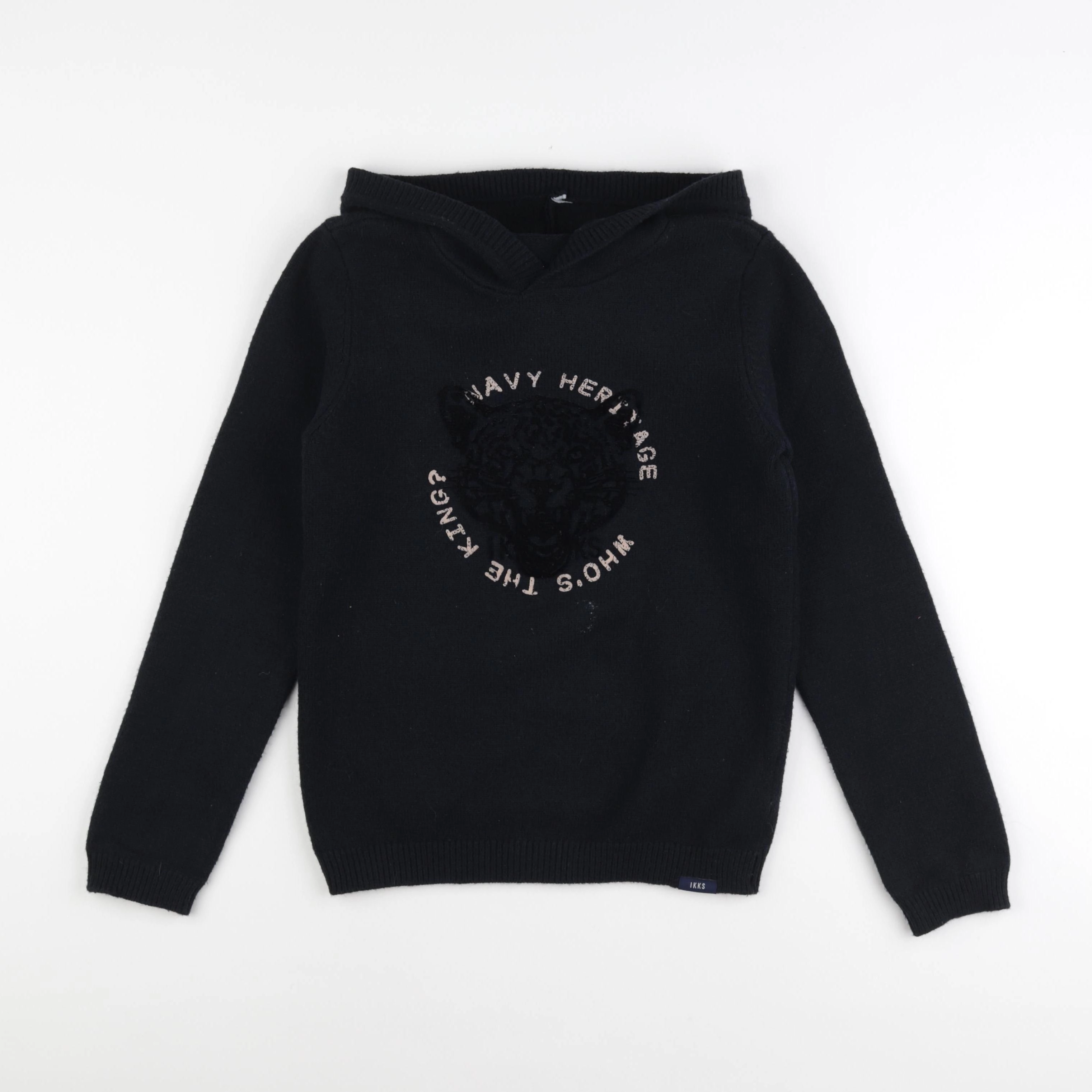 IKKS - pull noir - 12 ans