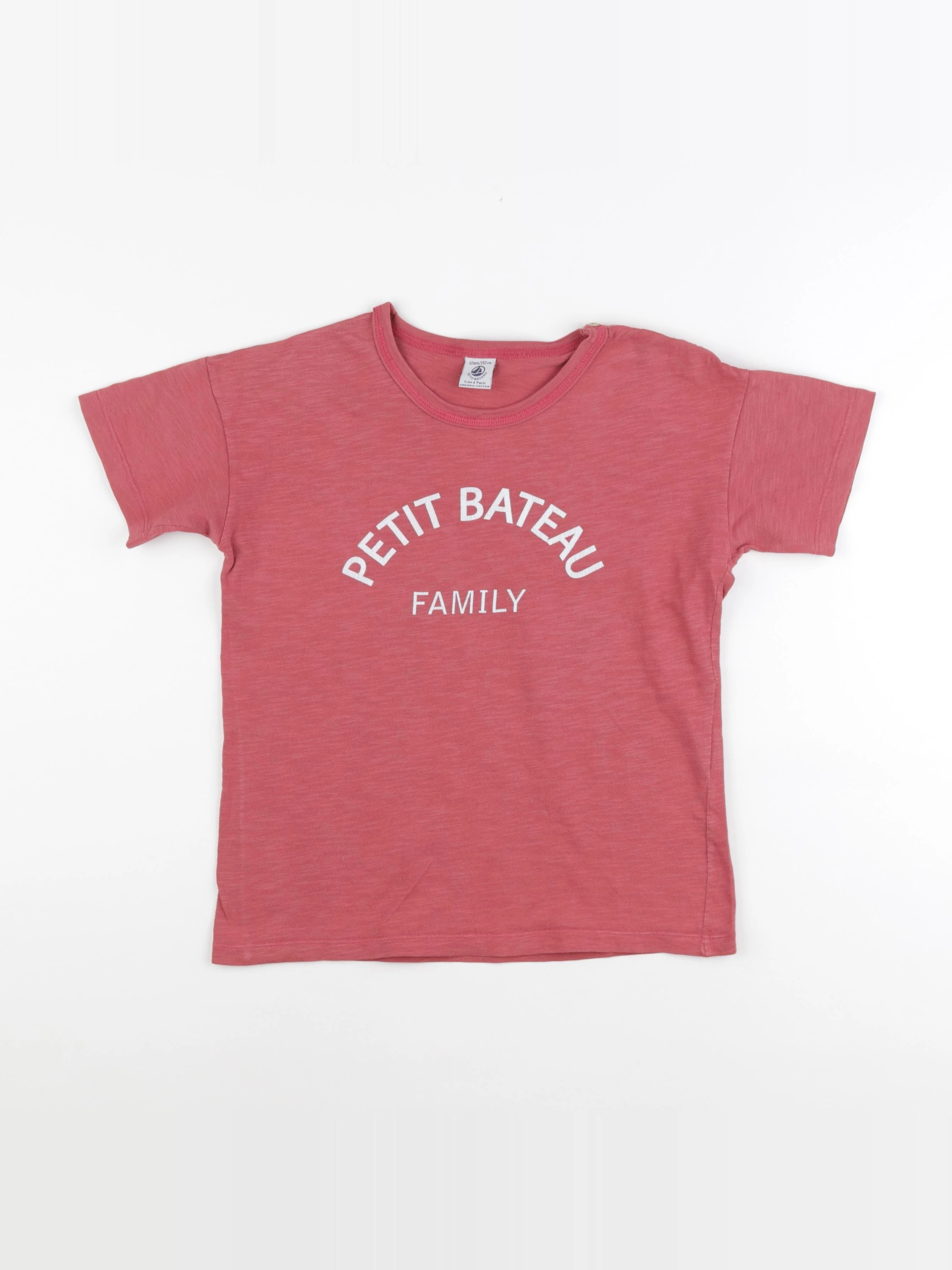 Petit Bateau - tee-shirt rose - 12 ans