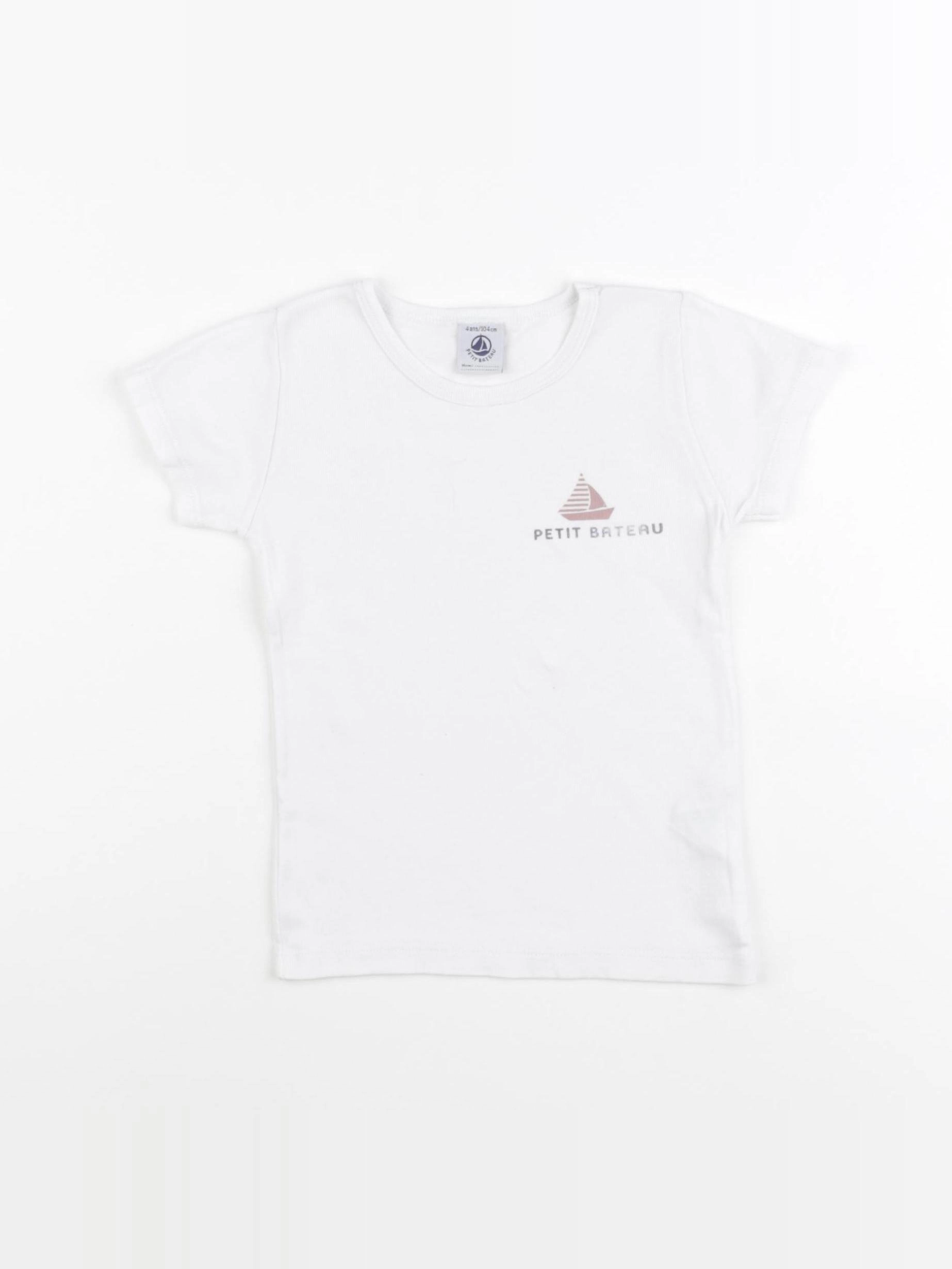 Petit Bateau - maillot de corps blanc - 4 ans