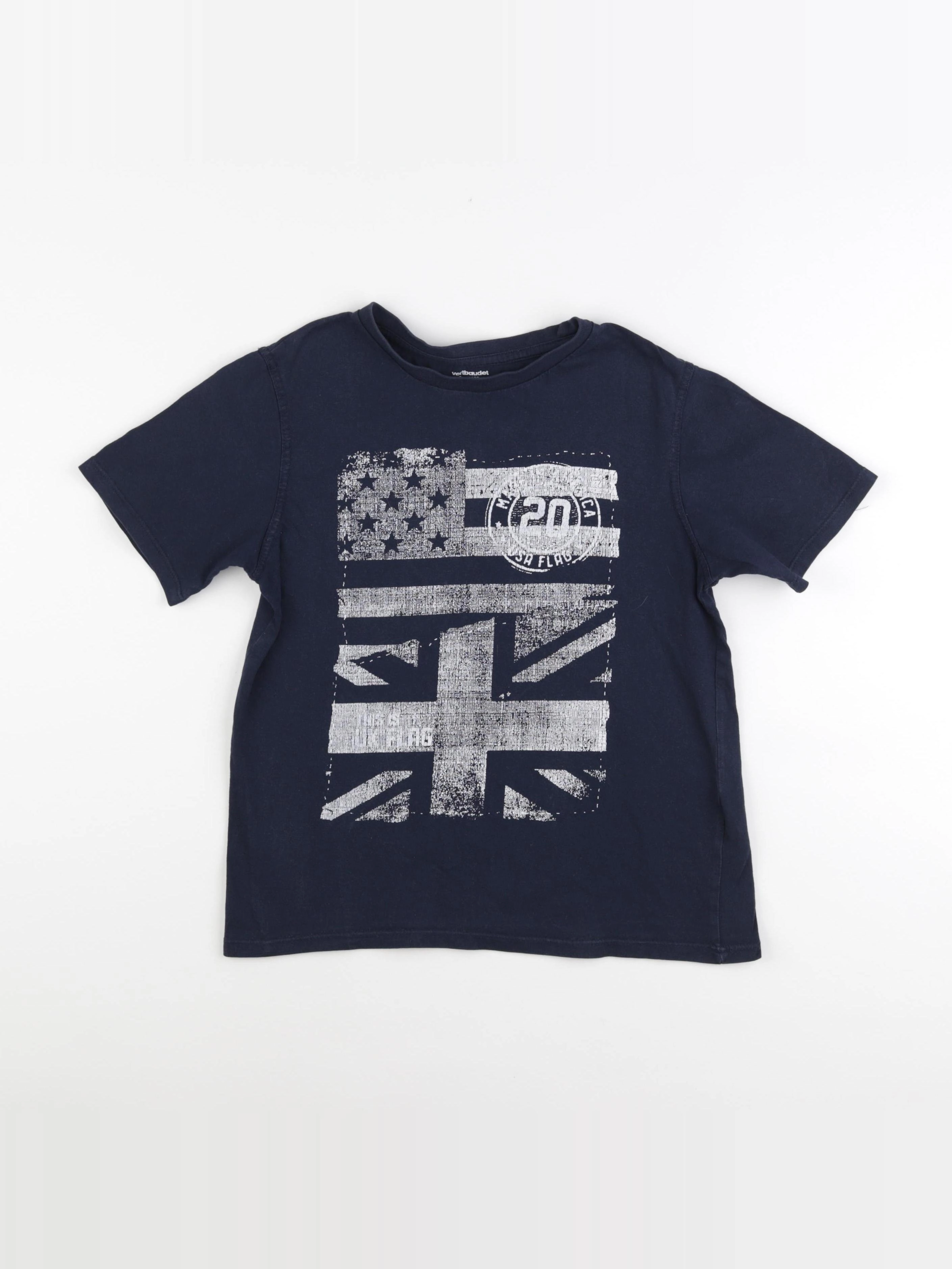 Vertbaudet - tee-shirt bleu - 12 ans