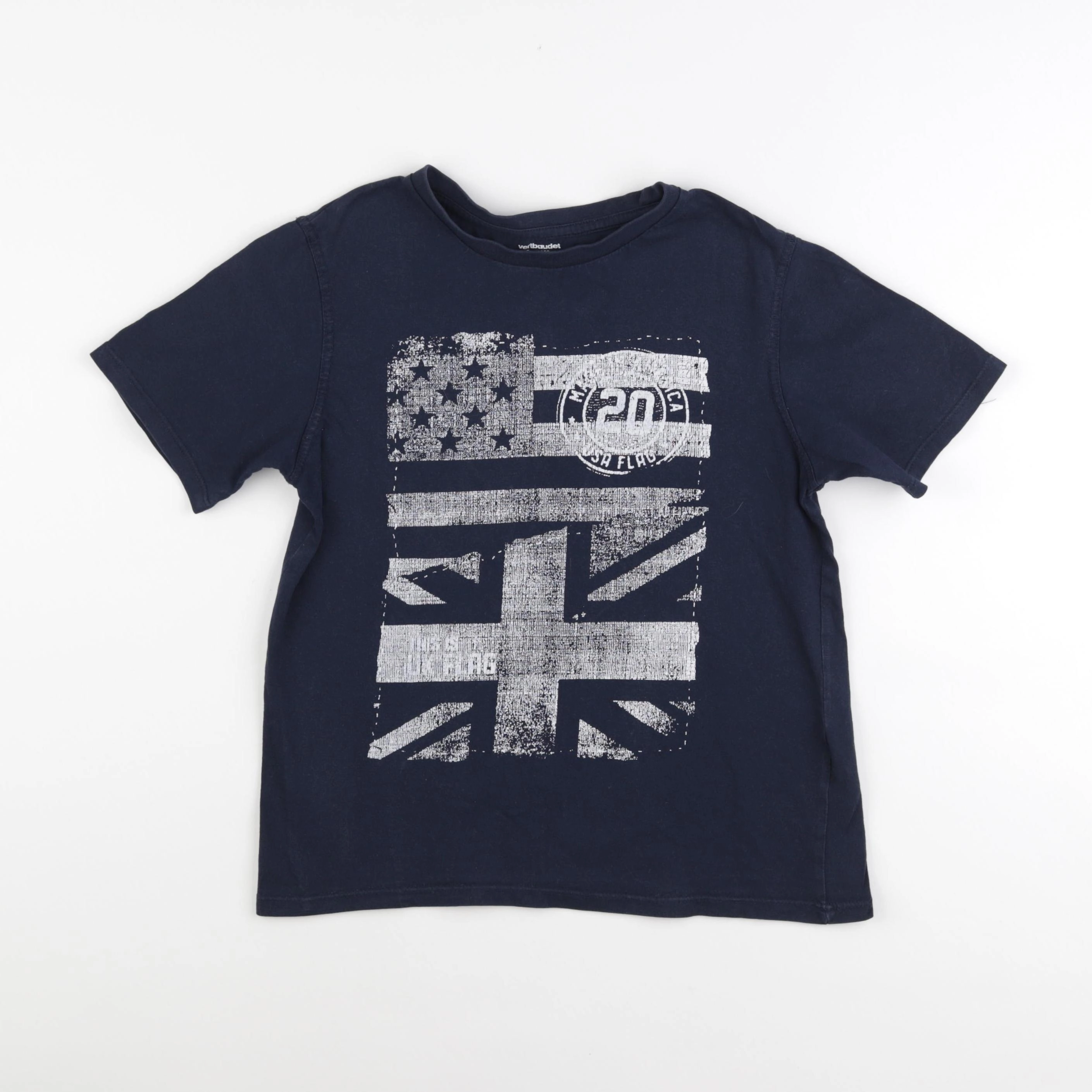 Vertbaudet - tee-shirt bleu - 12 ans