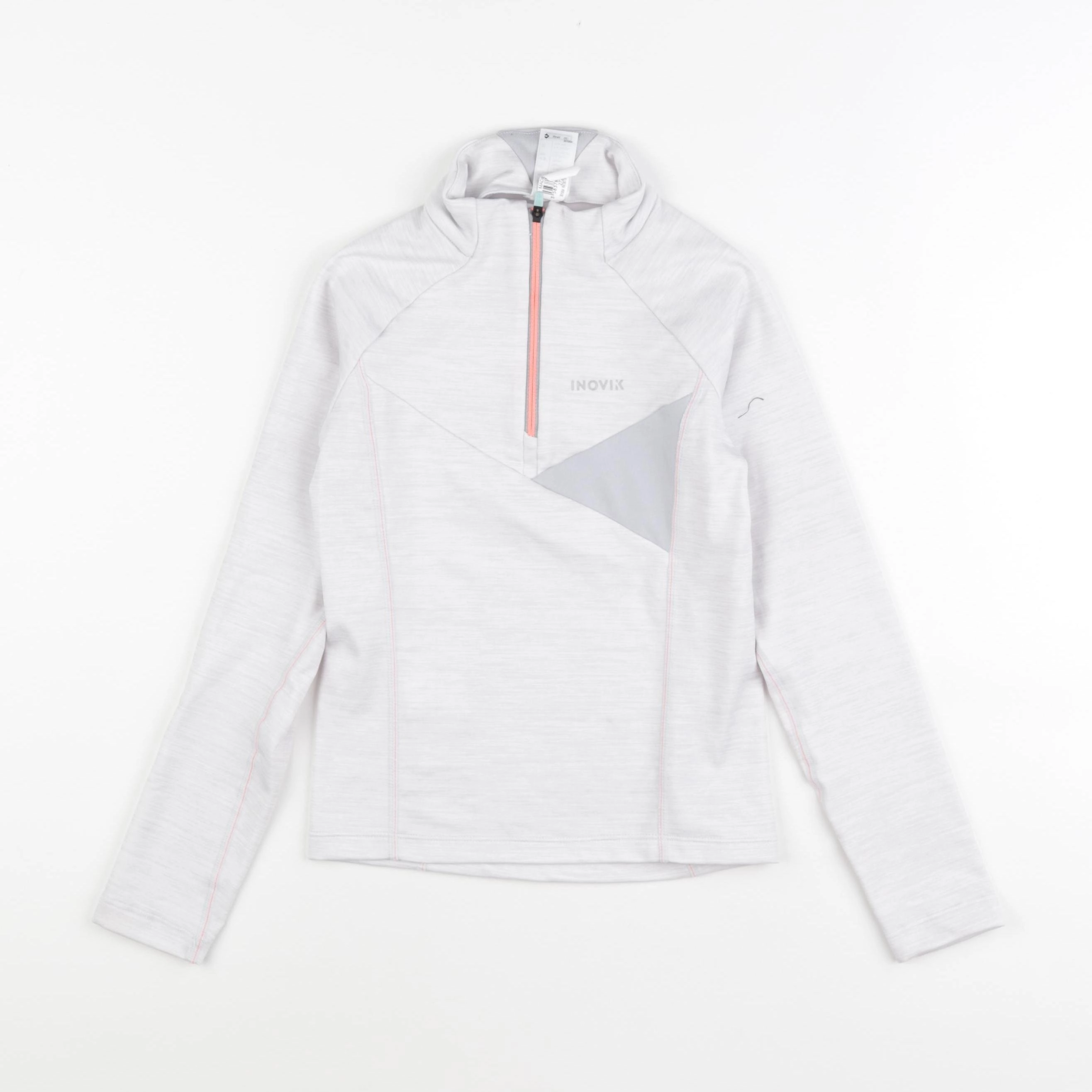 Decathlon ski - tee-shirt technique gris - 7/8 ans