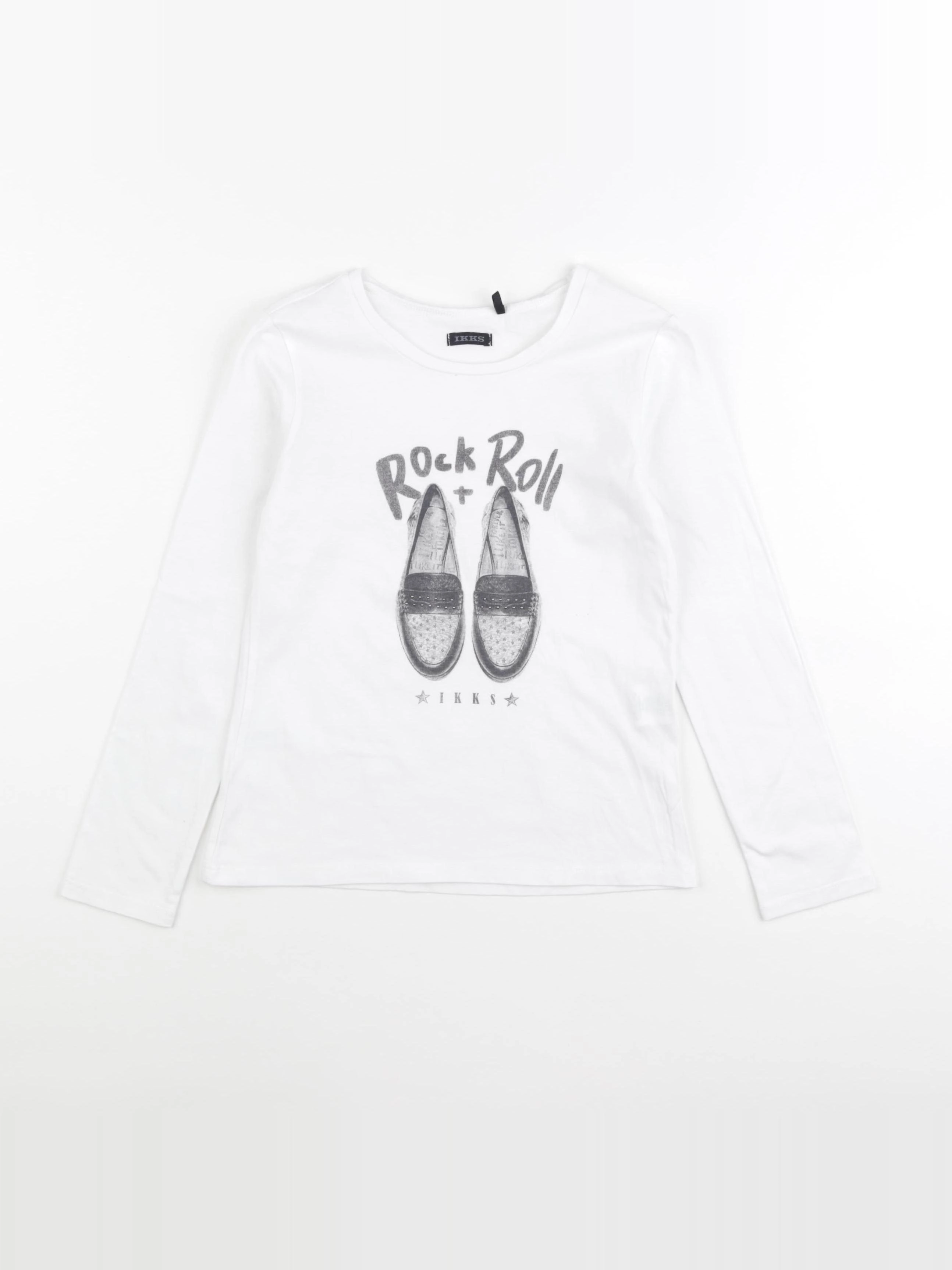 IKKS - tee-shirt blanc - 8 ans