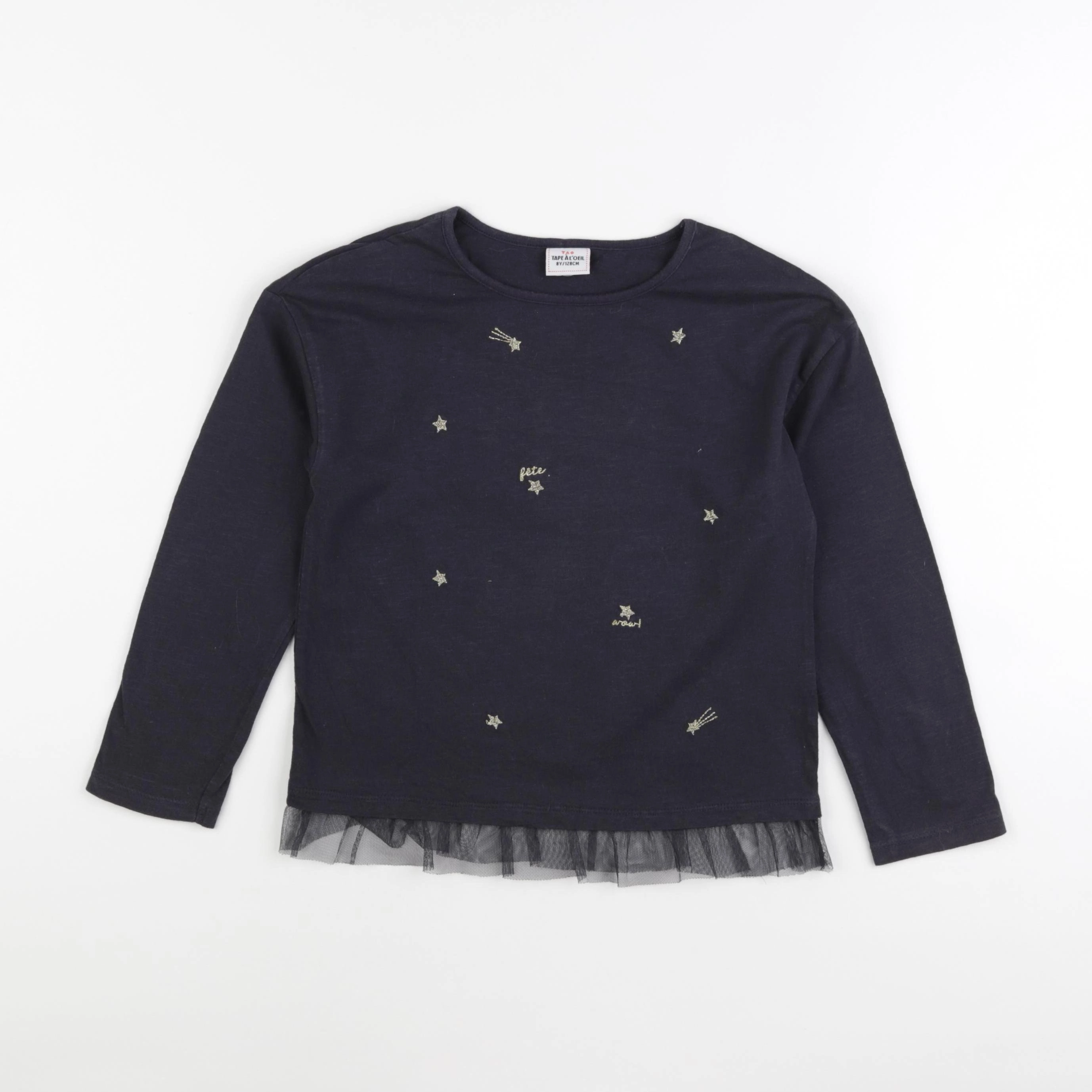 Tape à l'oeil - tee-shirt gris, or - 8 ans