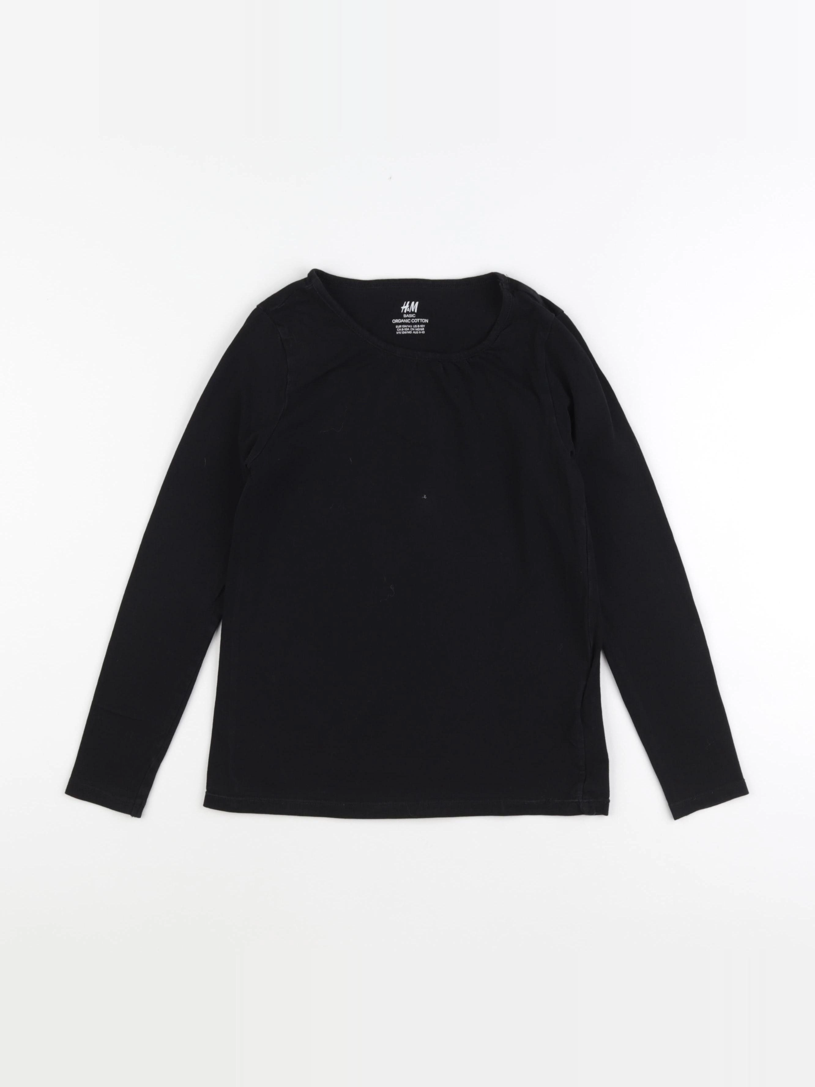 H&M - tee-shirt noir - 8/10 ans