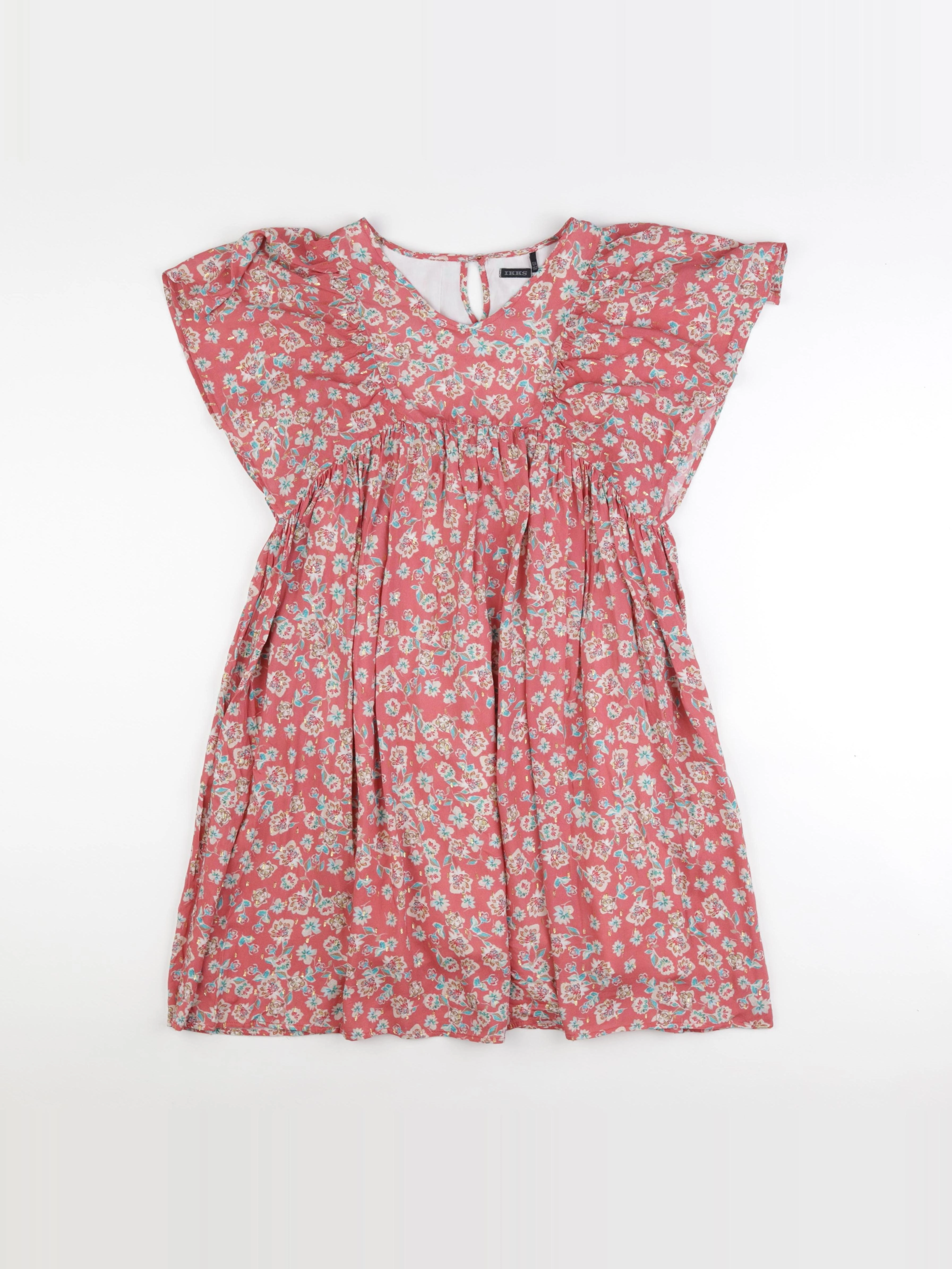IKKS - robe rose - 12 ans