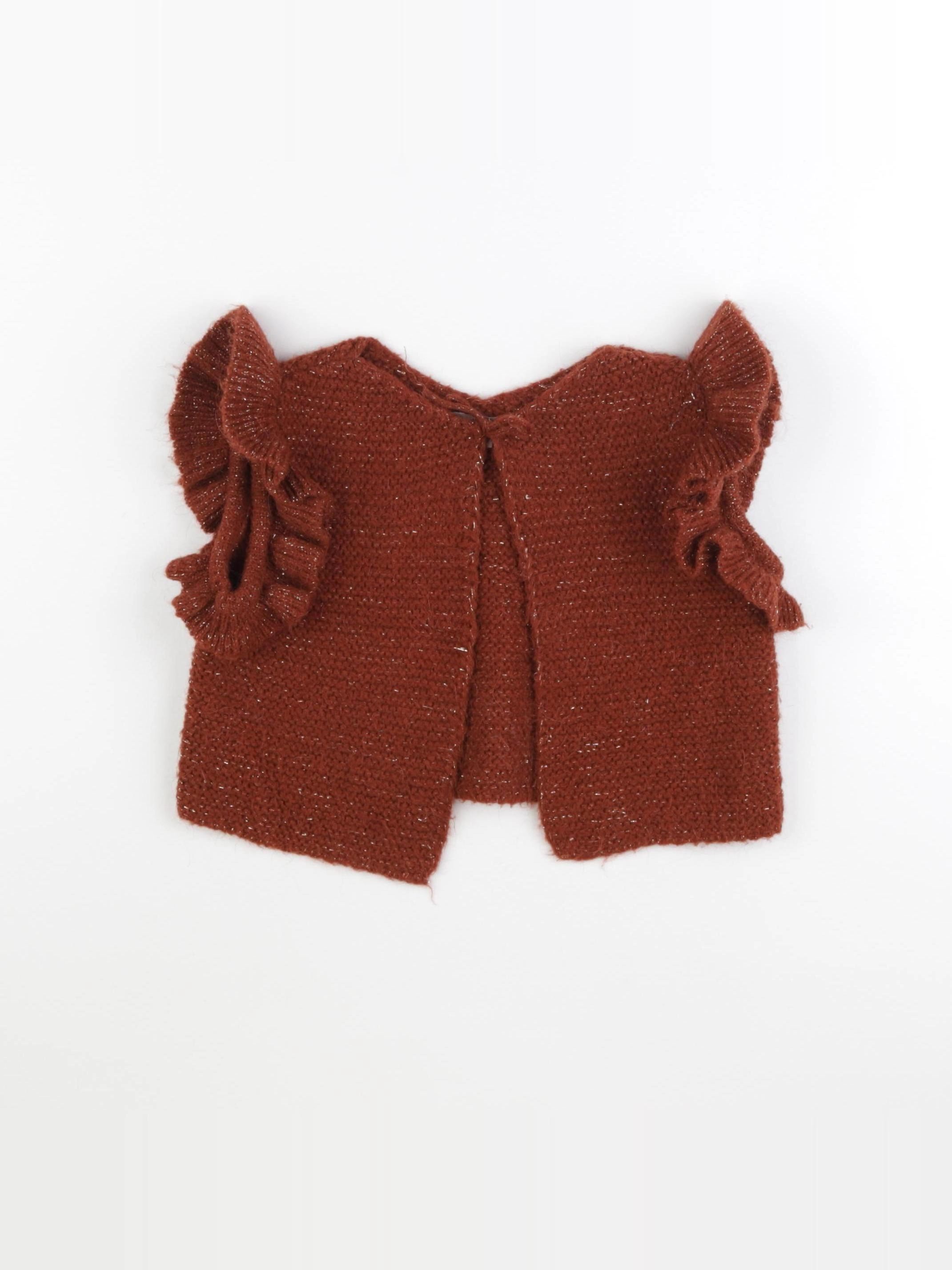 Emile et Ida - gilet marron - 2 ans