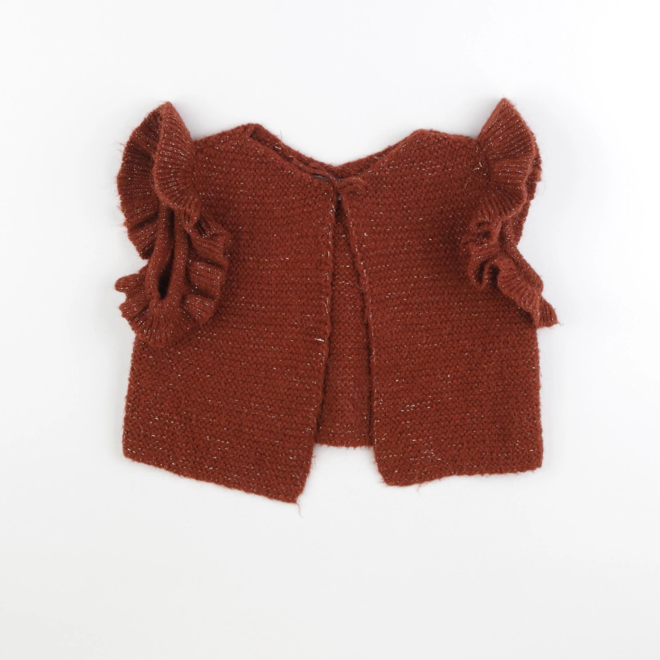 Emile et Ida - gilet marron - 2 ans