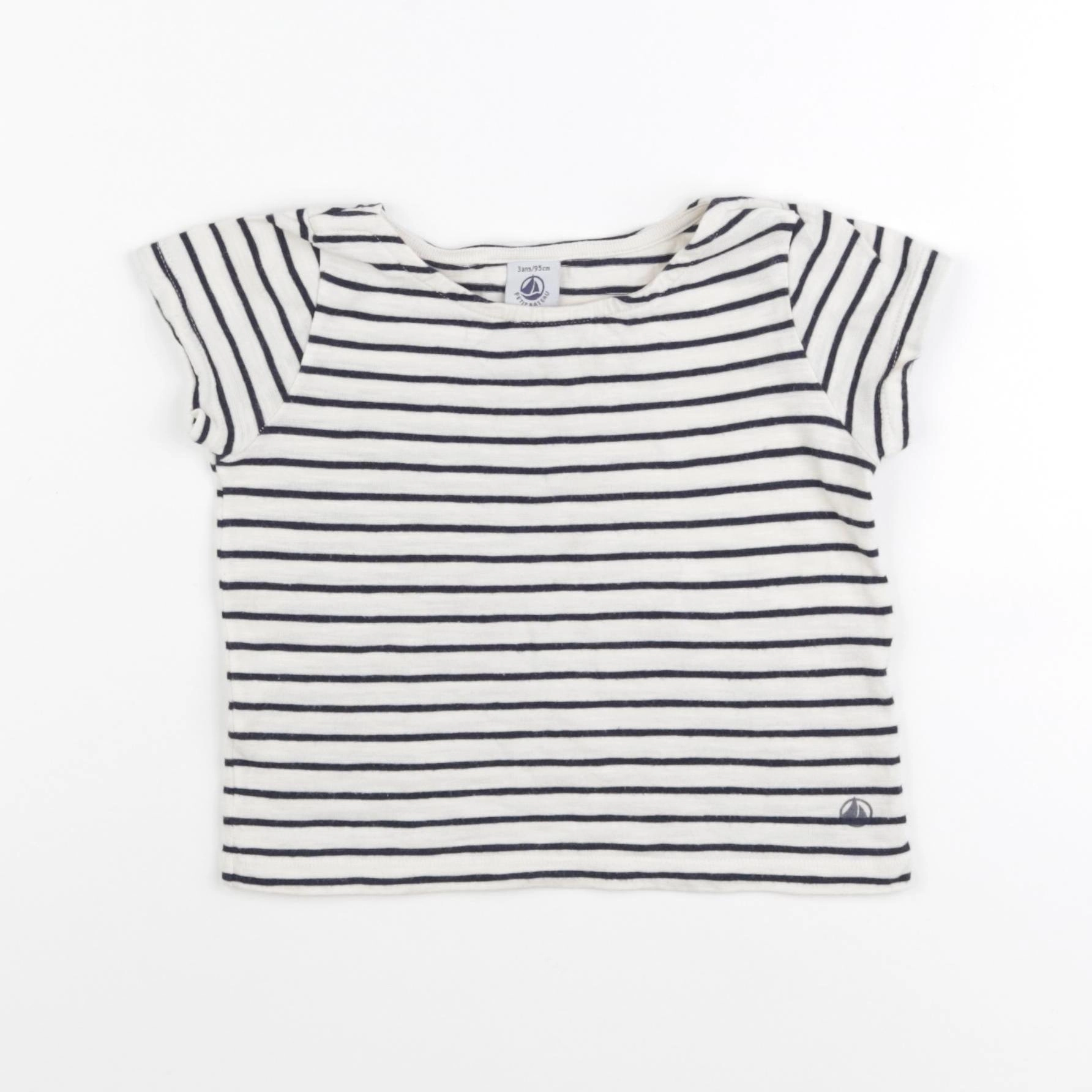 Petit Bateau - tee-shirt beige - 3 ans