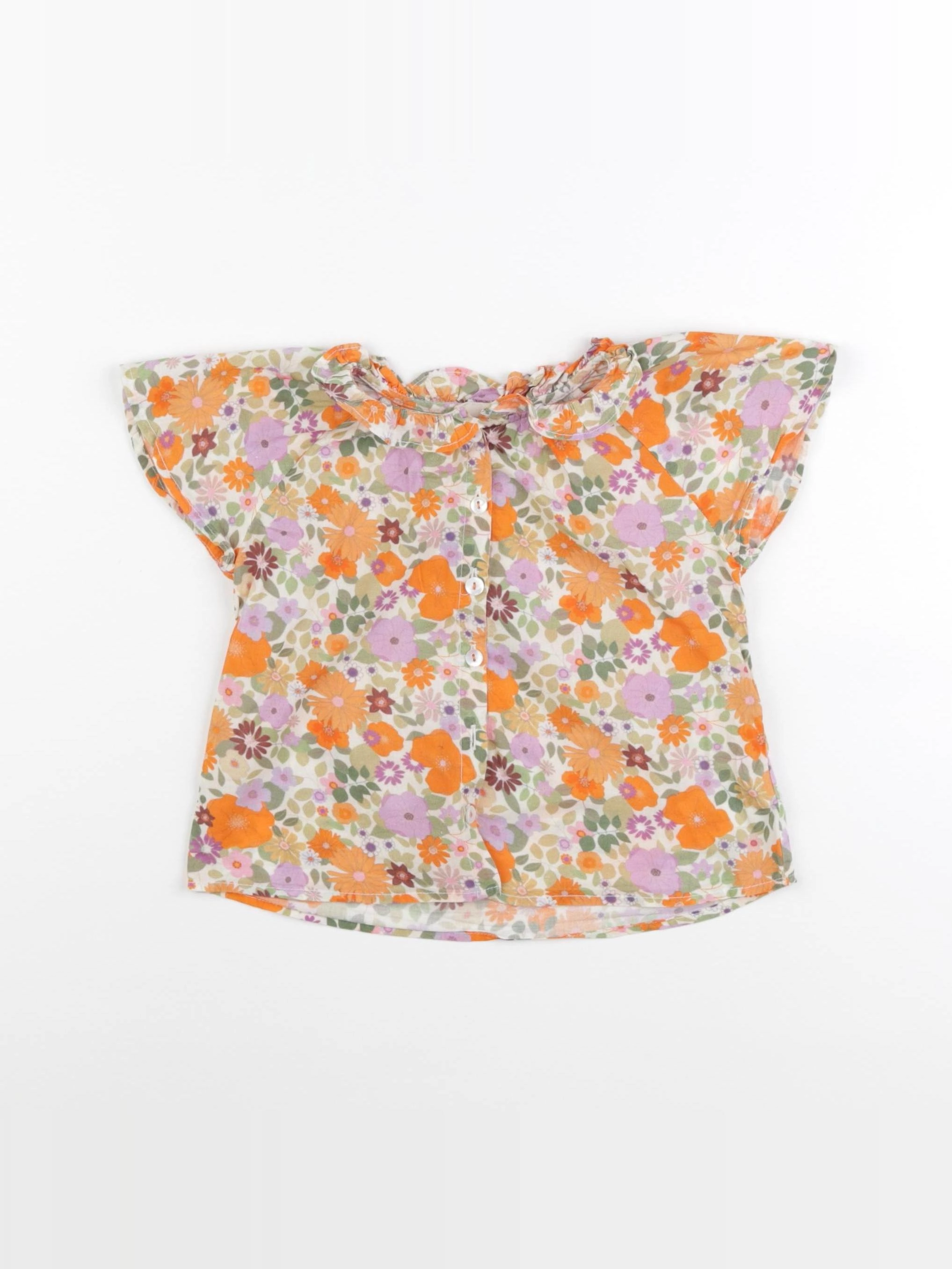 Arsène et les pipelettes - blouse orange - 4 ans
