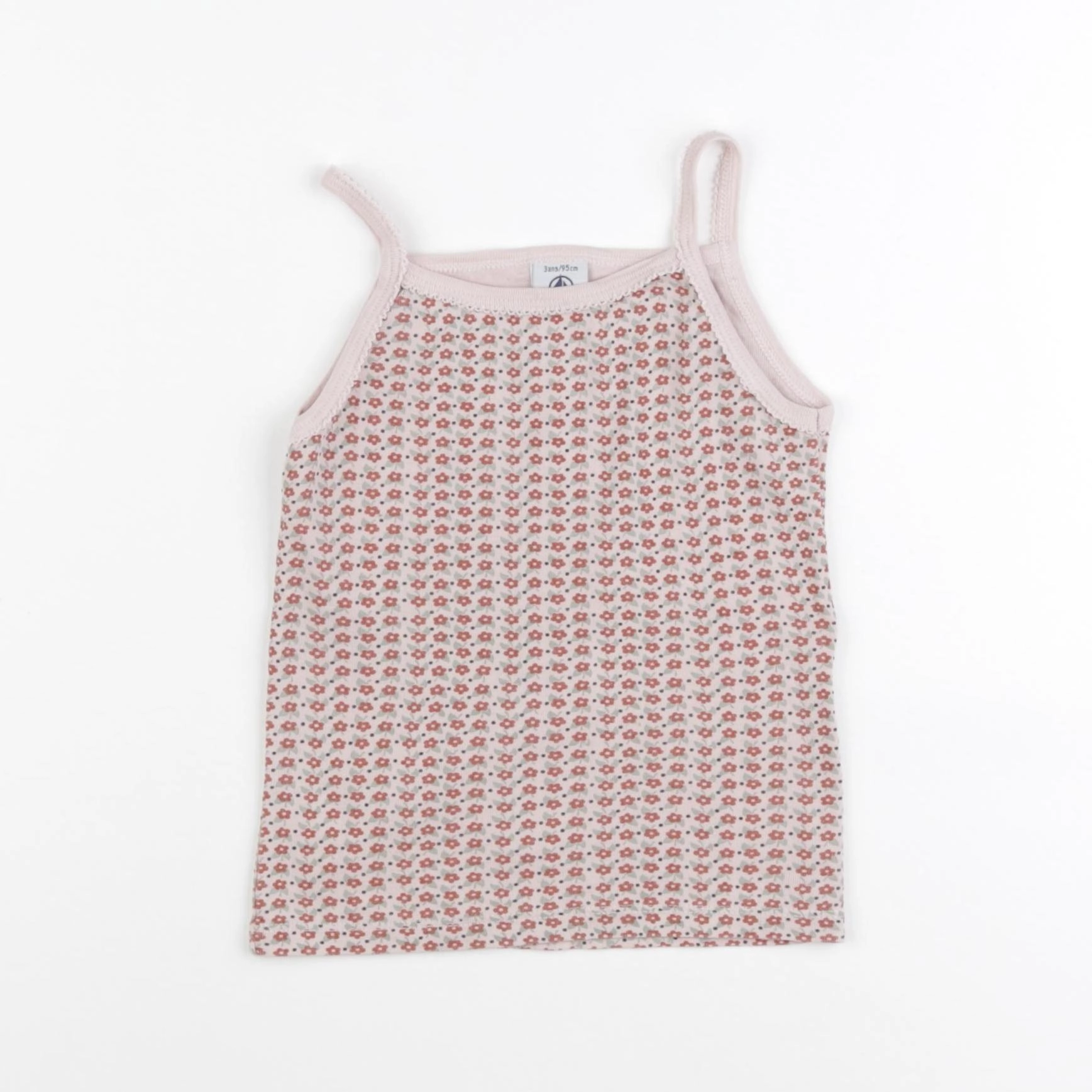 Petit Bateau - maillot de corps rose - 3 ans