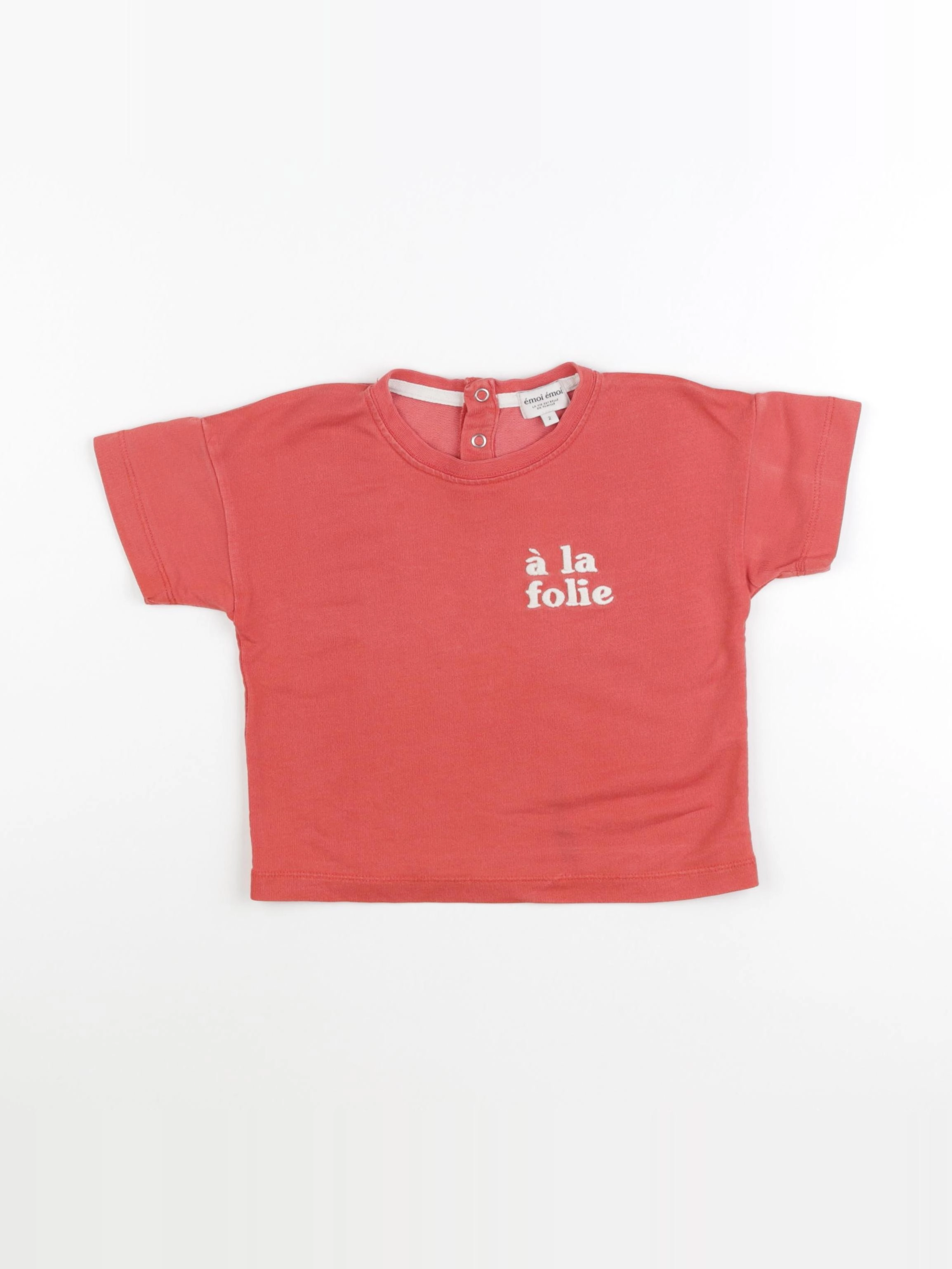 Emoi emoi - tee-shirt rouge - 2 ans