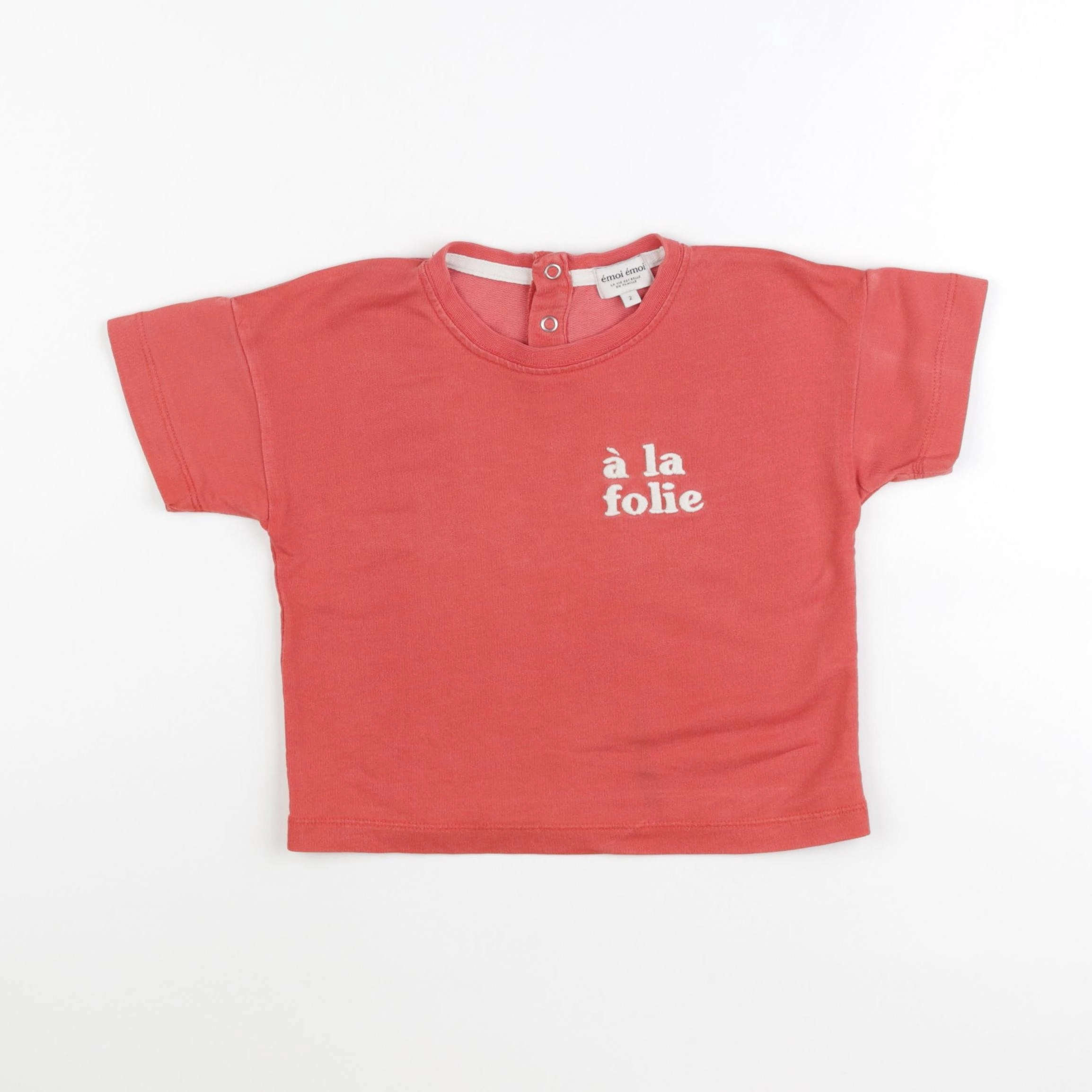Emoi emoi - tee-shirt rouge - 2 ans