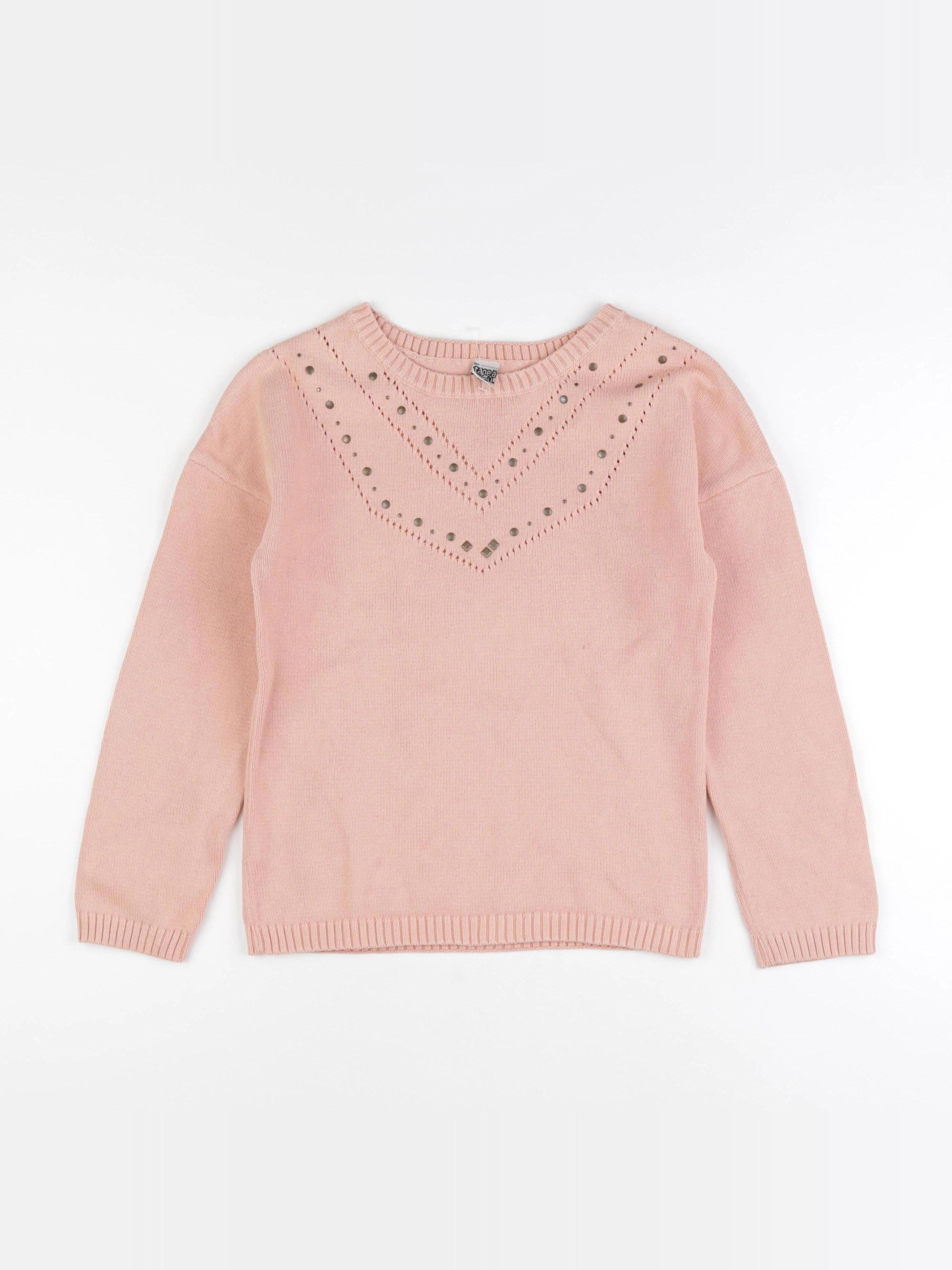 Tape à l'oeil - pull rose - 12 ans