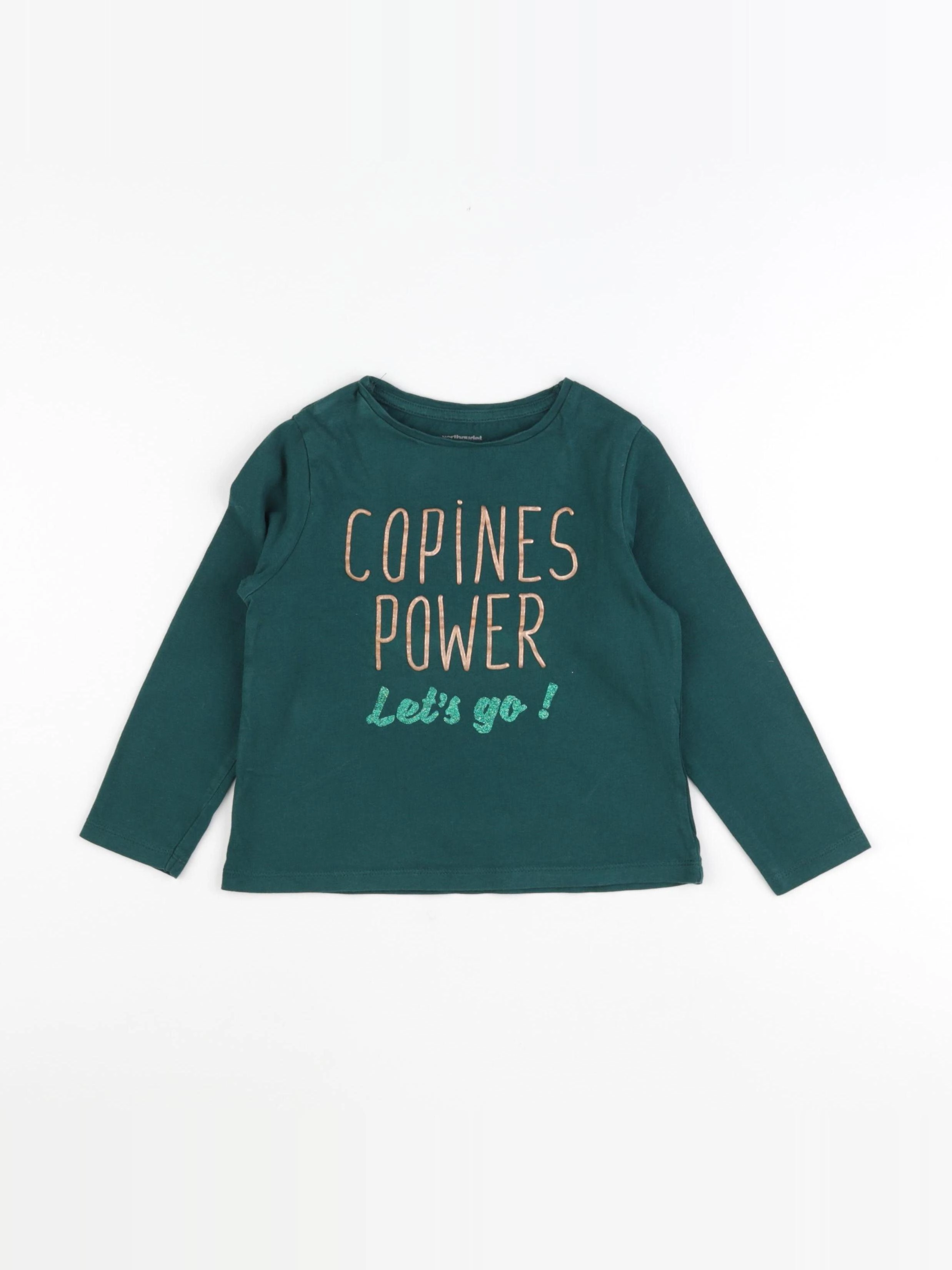 Vertbaudet - tee-shirt vert - 6 ans