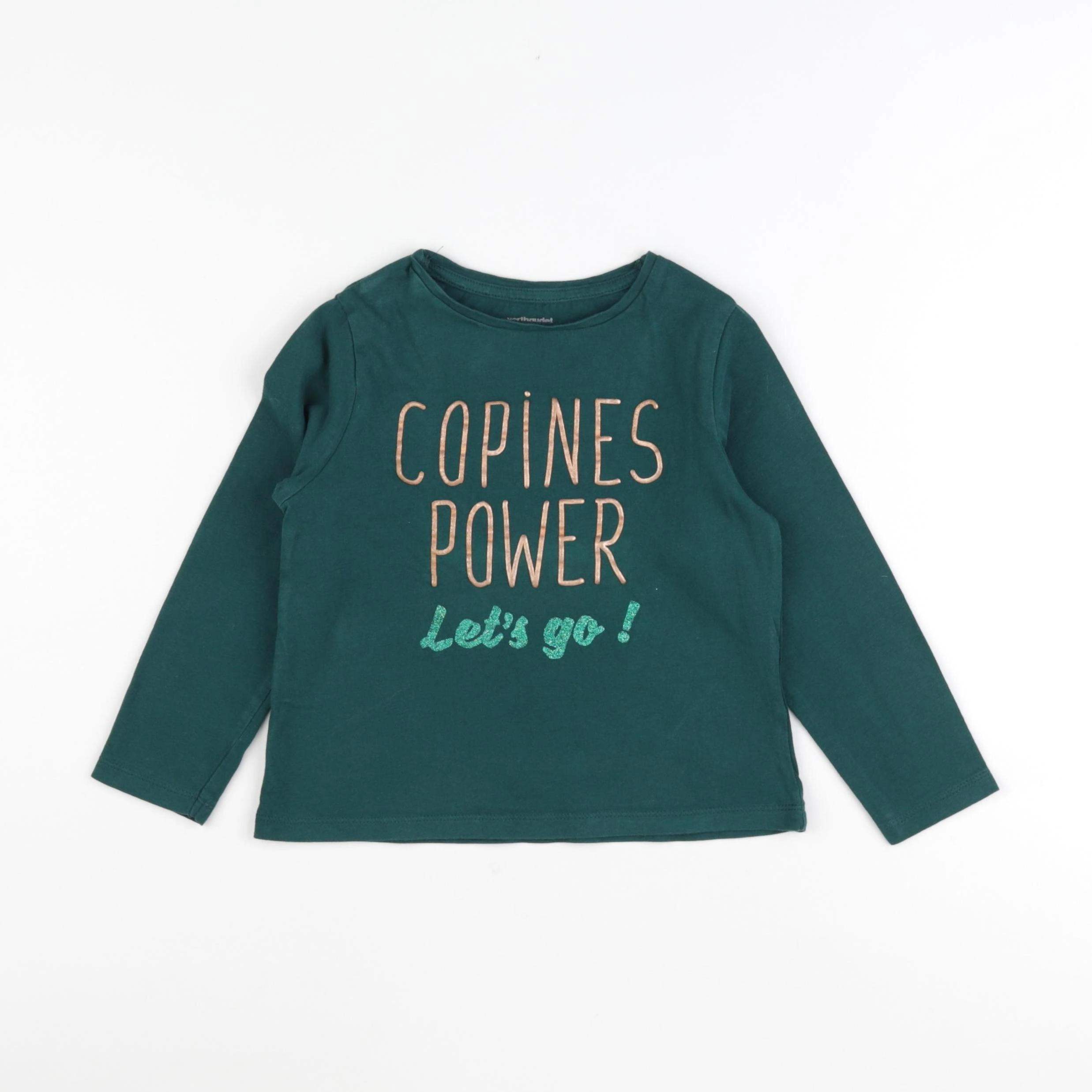 Vertbaudet - tee-shirt vert - 6 ans