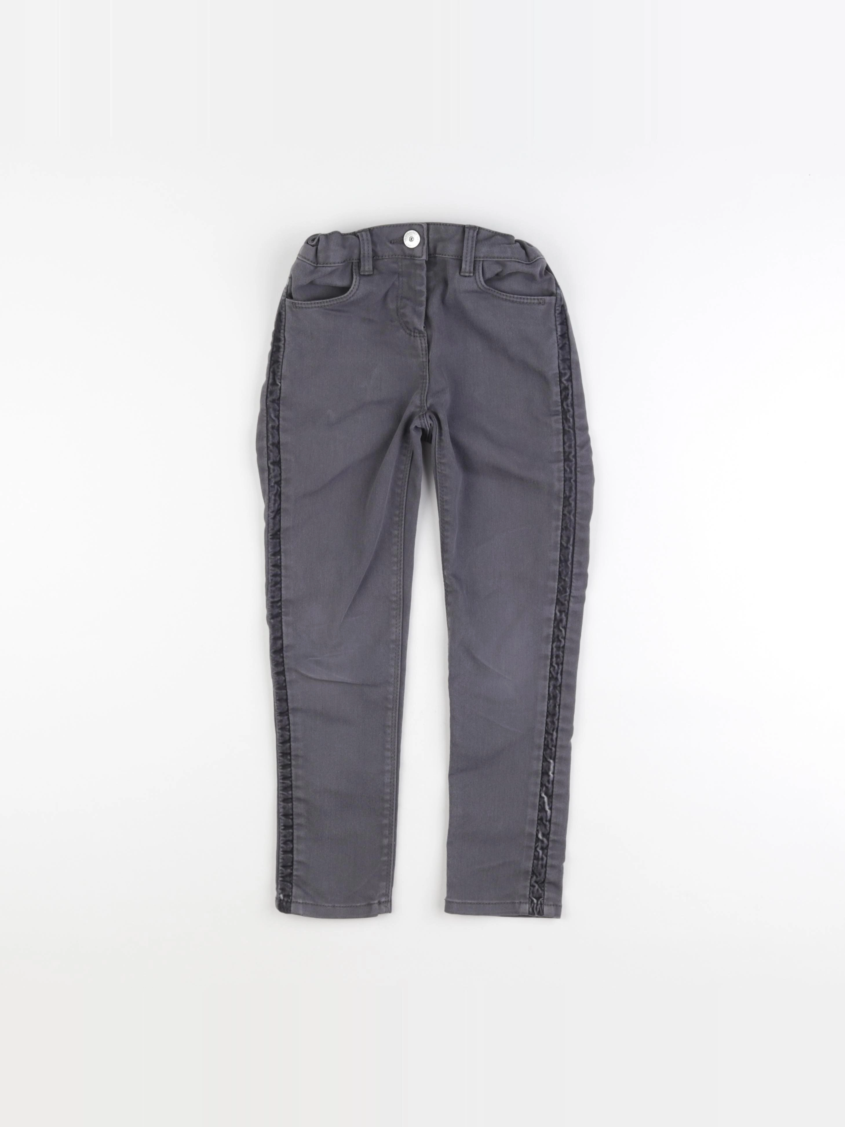 Vertbaudet - jean gris - 7 ans