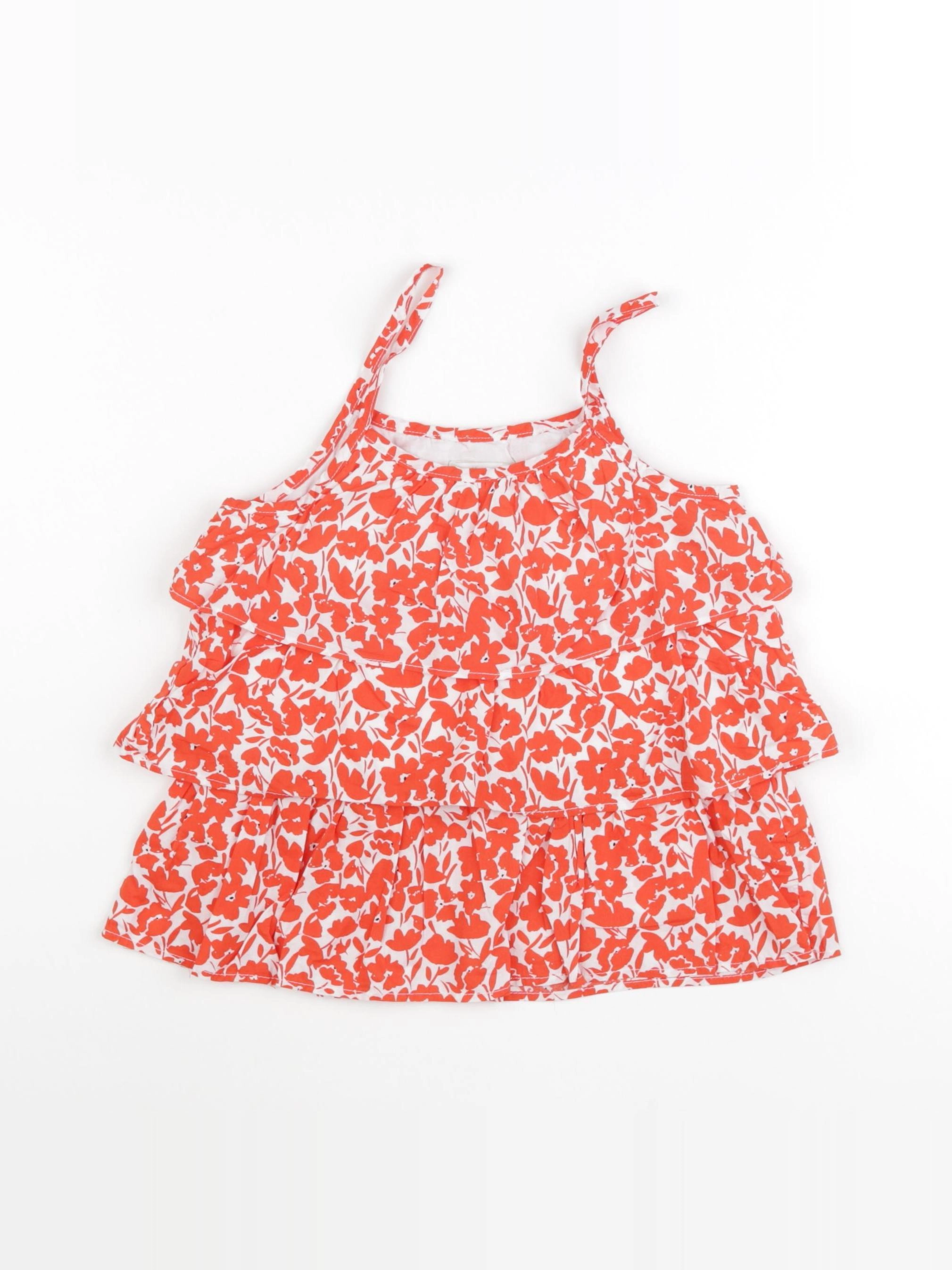 Vertbaudet - blouse rouge - 8 ans