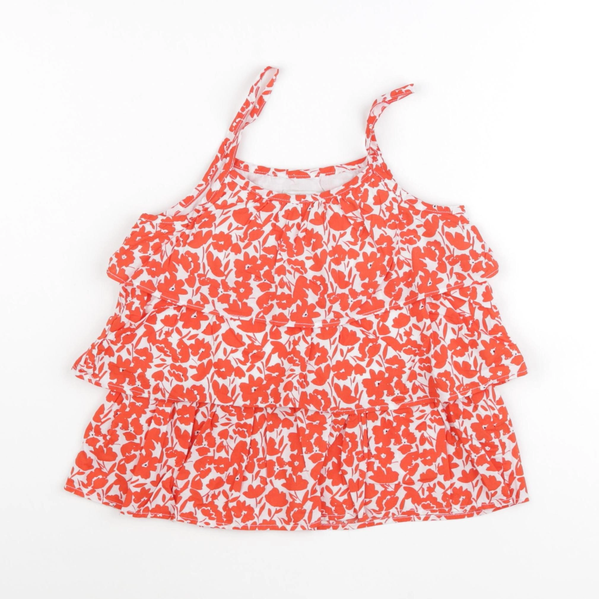 Vertbaudet - blouse rouge - 8 ans