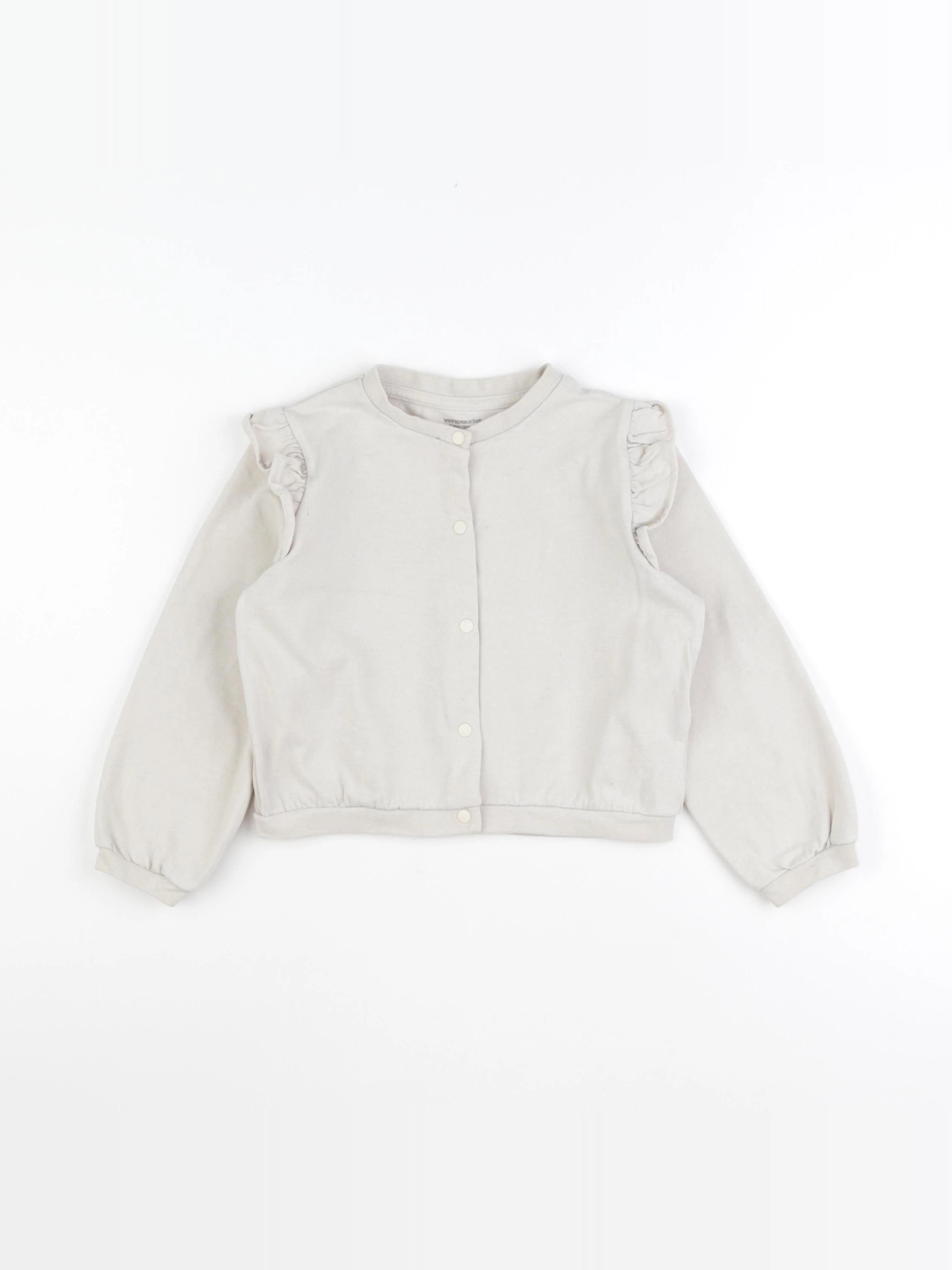 Vertbaudet - sweat gris - 6 ans