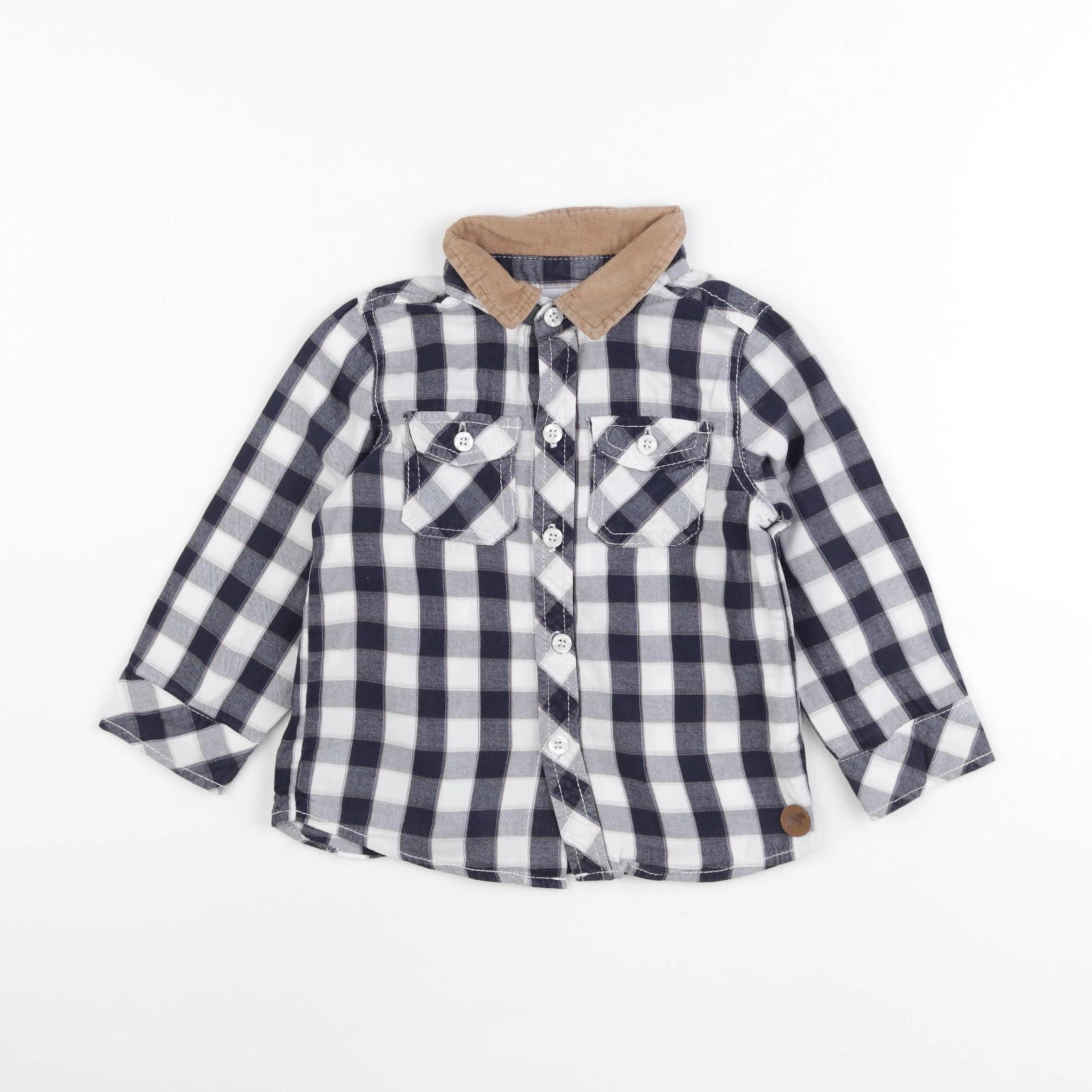 Cadet Rousselle - chemise bleu, blanc - 24 mois