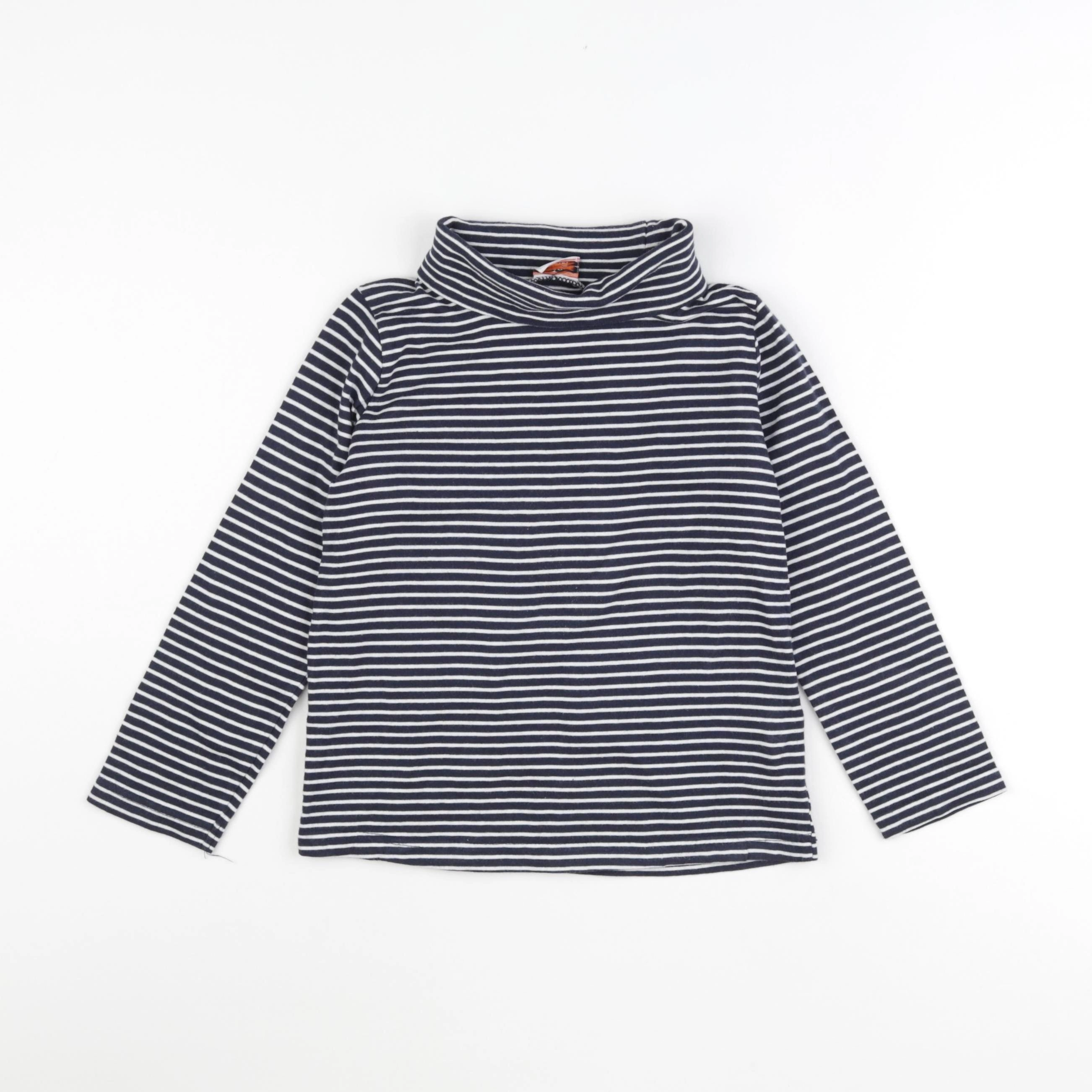 Tape à l'oeil - sous-pull bleu, blanc - 4 ans