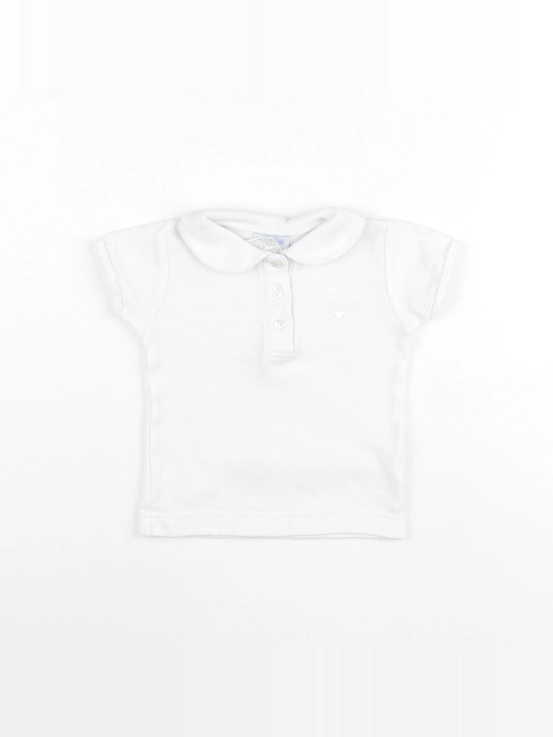 Jacadi - polo blanc - 12 mois