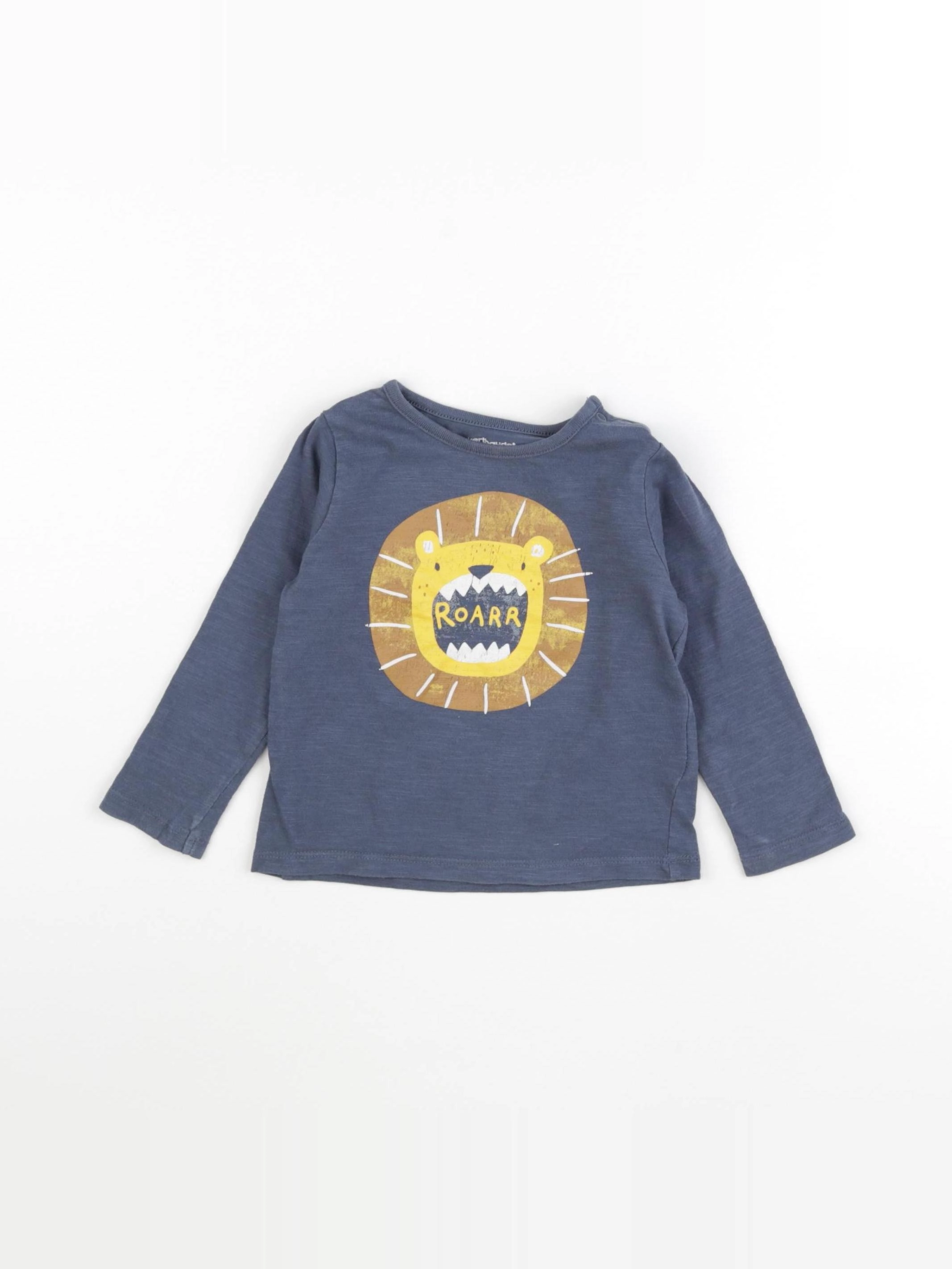 Vertbaudet - tee-shirt bleu - 18 mois