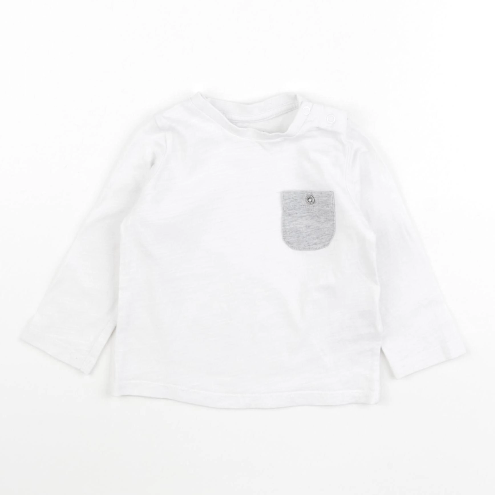 Vertbaudet - tee-shirt blanc - 12 mois
