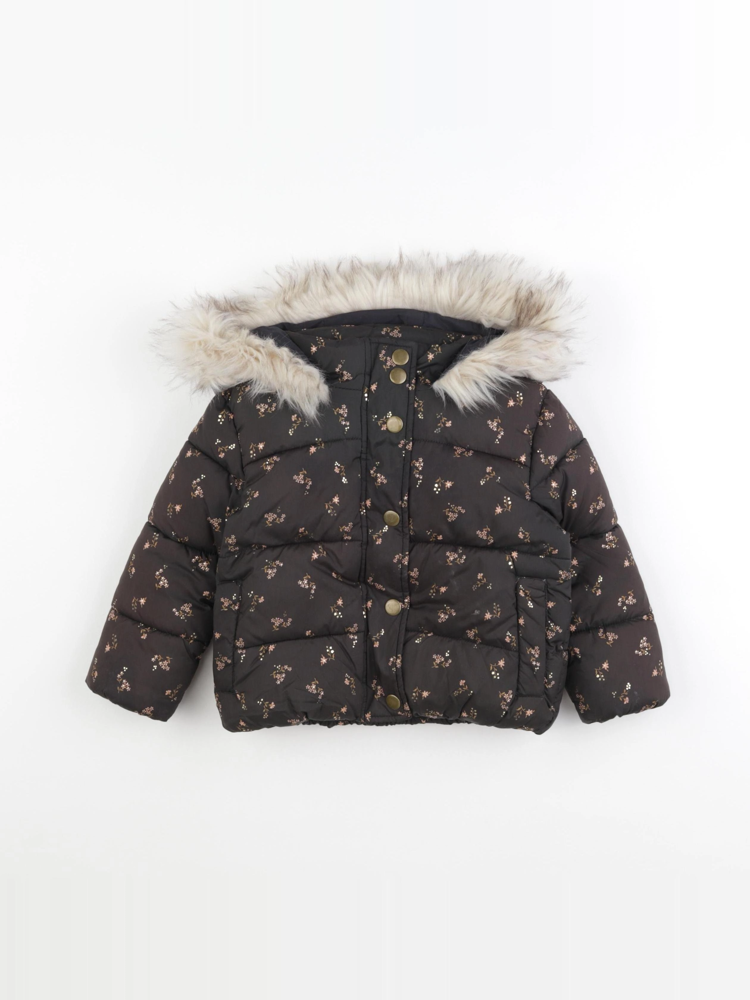 Vertbaudet - doudoune multicolore - 2 ans