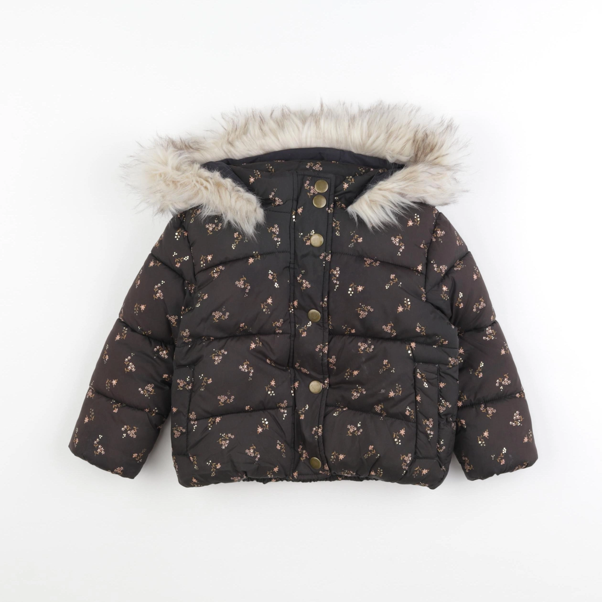 Vertbaudet - doudoune multicolore - 2 ans