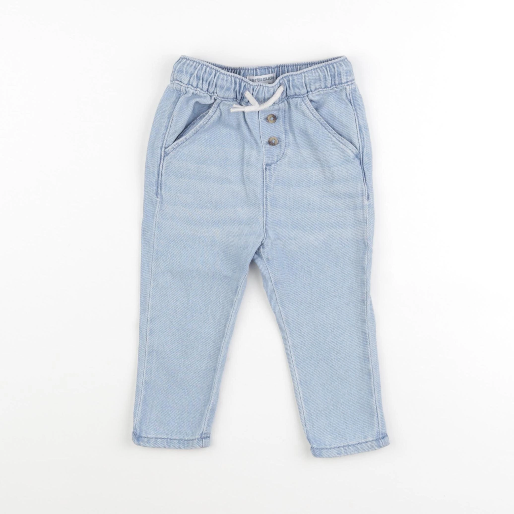 Vertbaudet - jean bleu - 9 mois