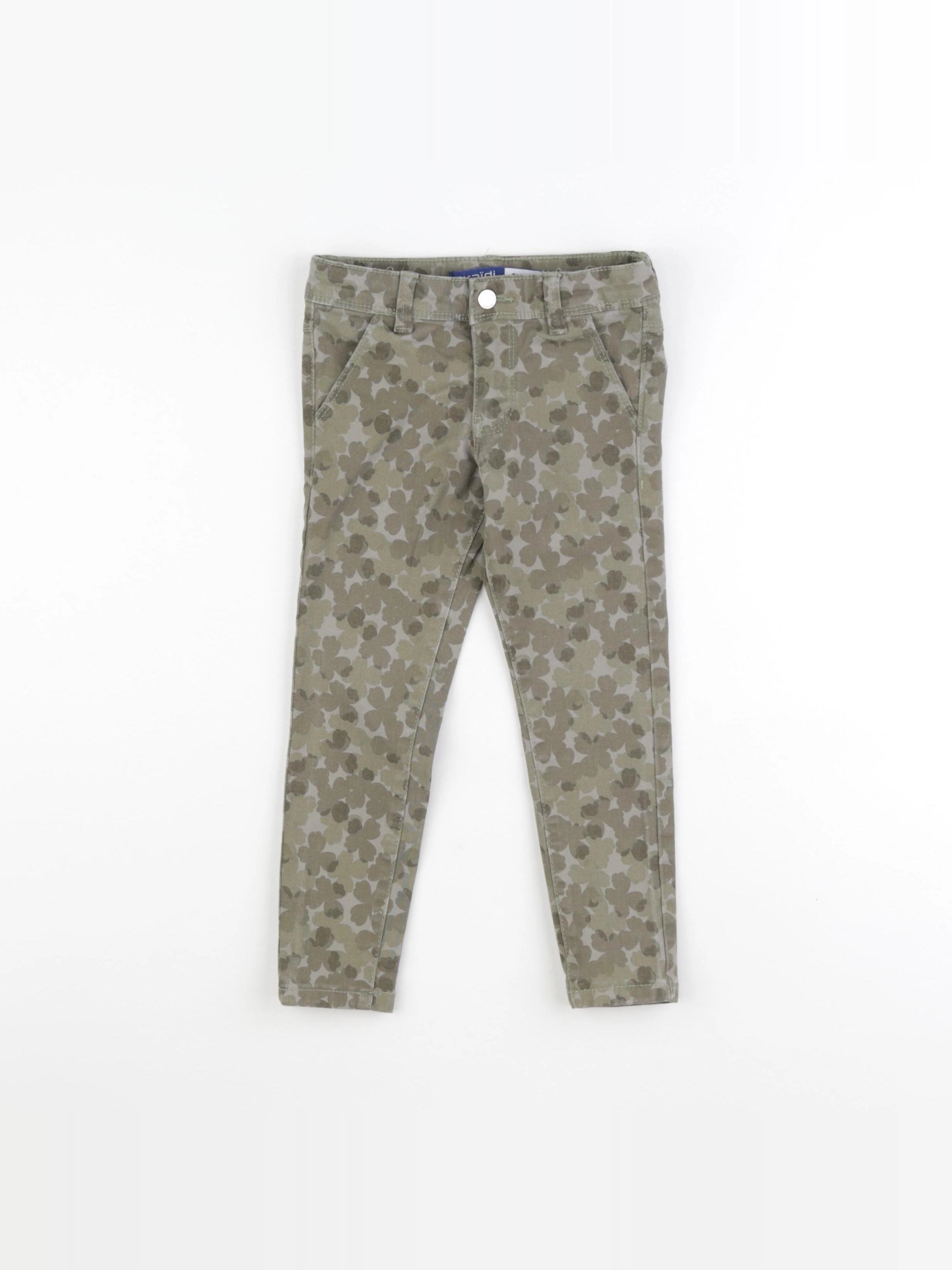 Okaidi - pantalon vert - 3 ans