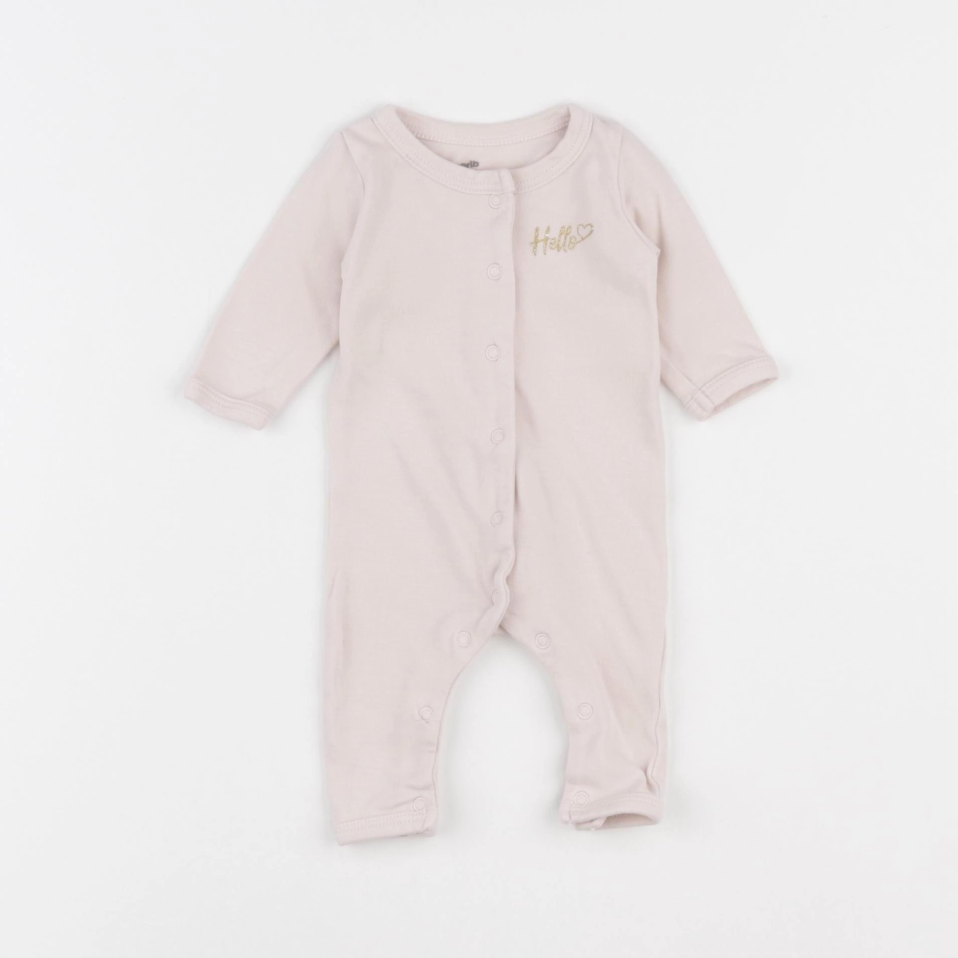 Vertbaudet - pyjama coton rose - 1 mois