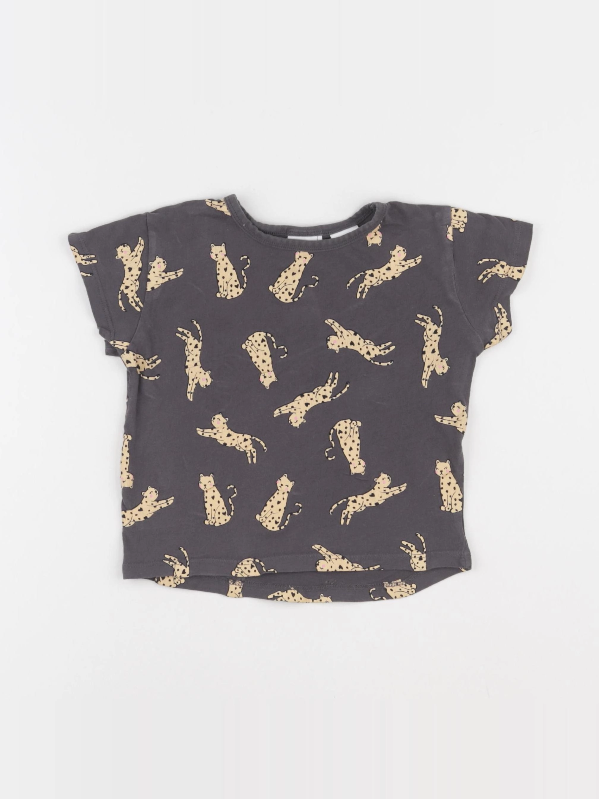 Zara - tee-shirt gris - 9/12 mois