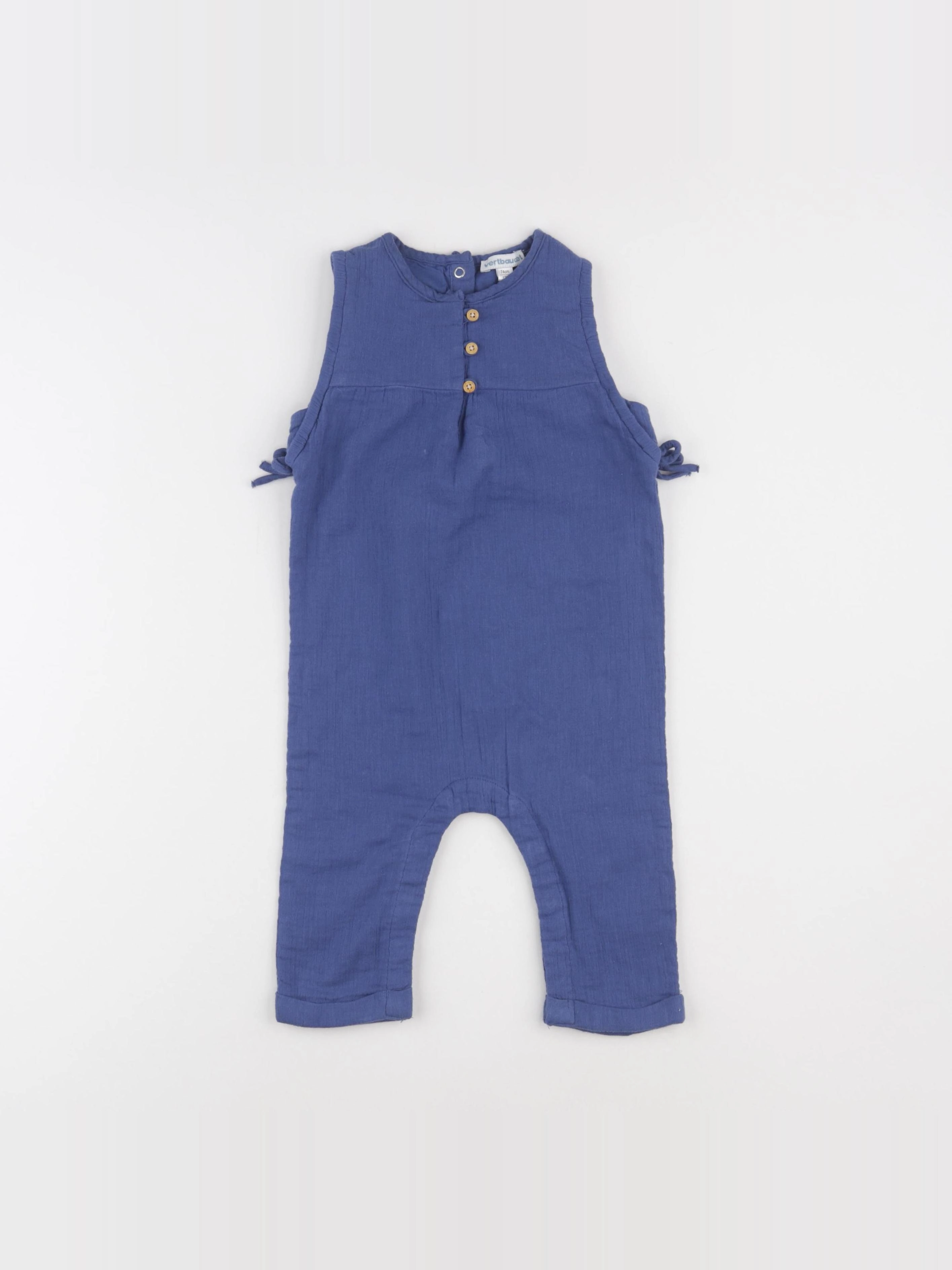 Vertbaudet - combinaison bleu - 12 mois