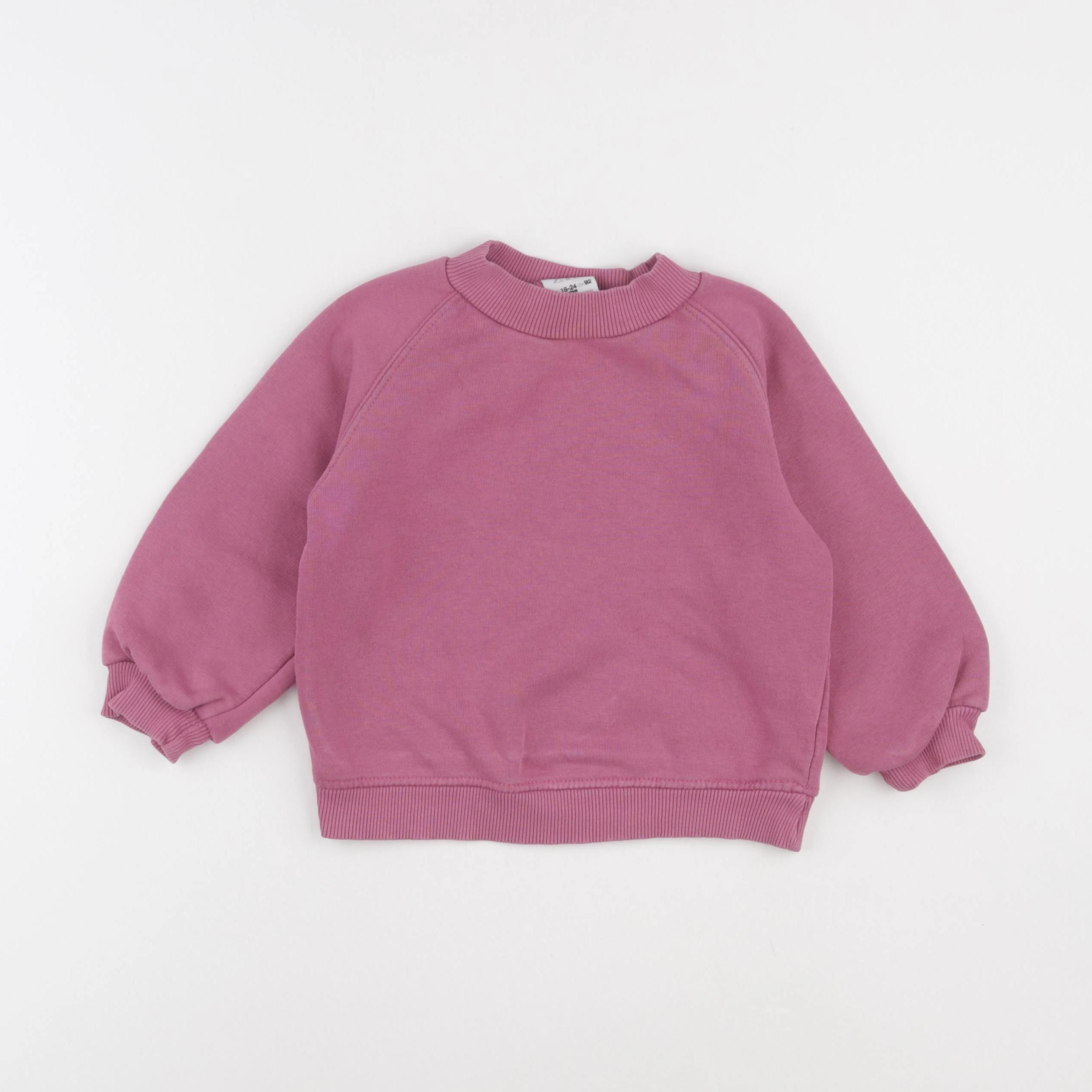 Zara - sweat rose - 18/24 mois