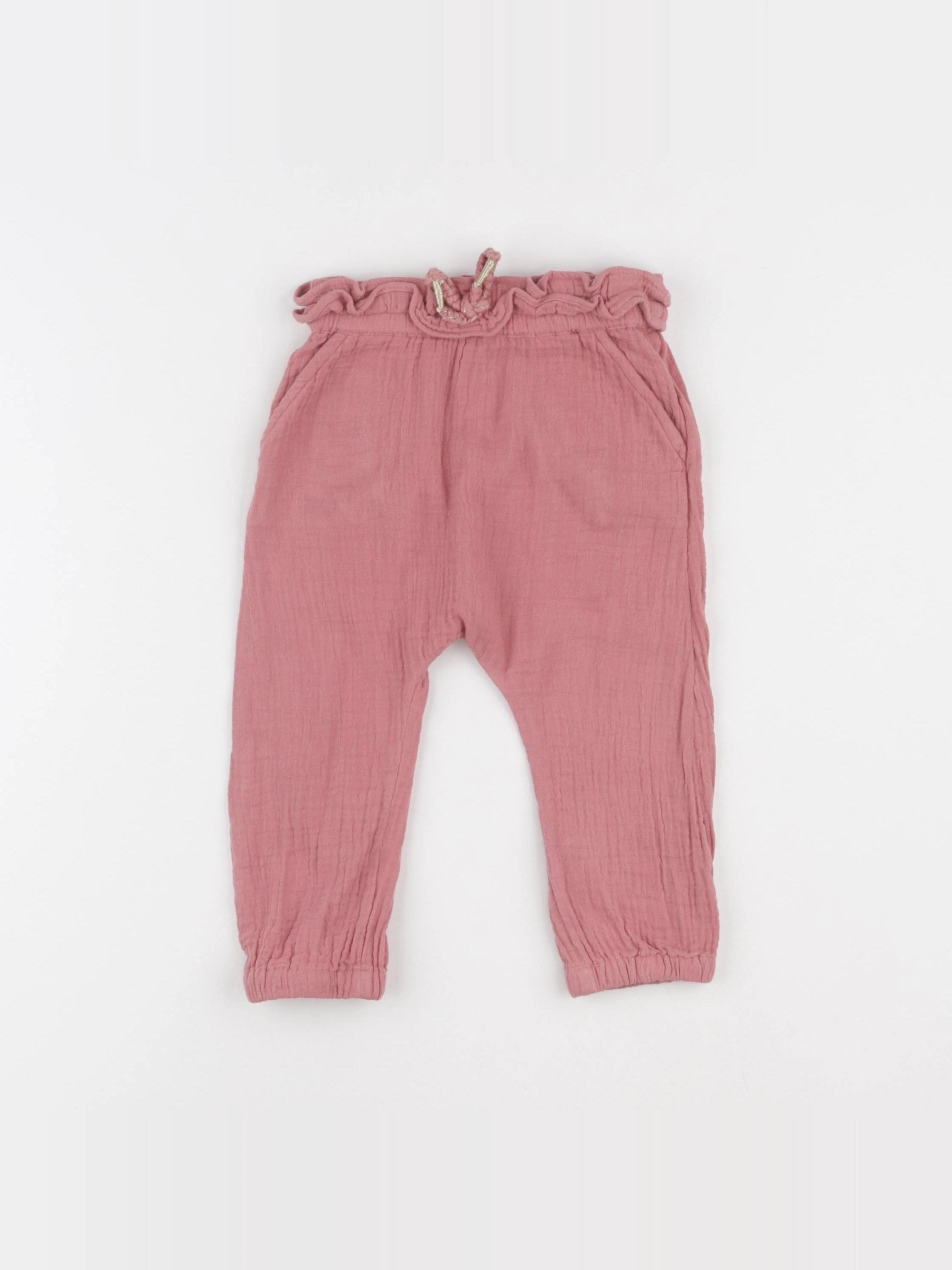 Vertbaudet - sarouel rose - 18 mois