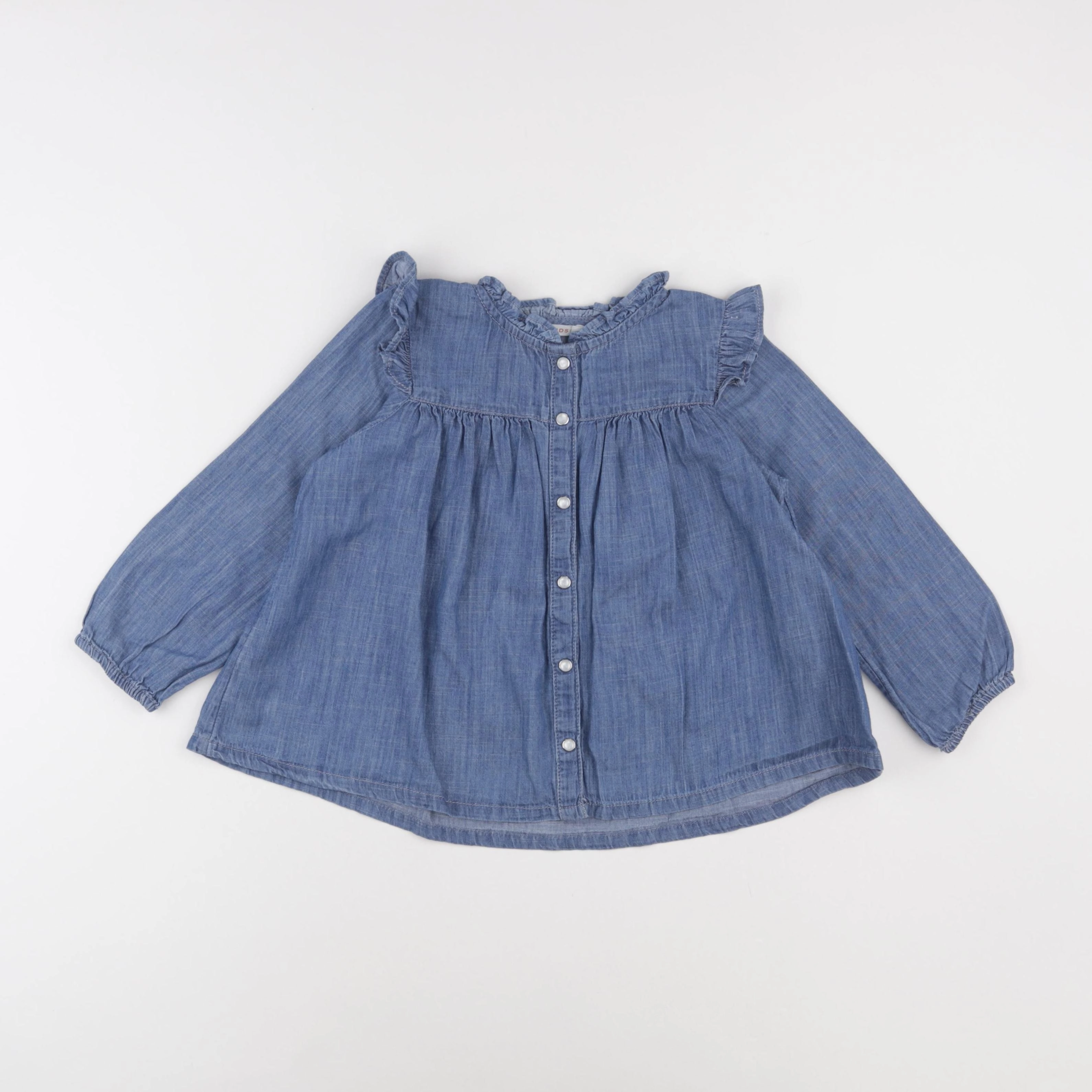 Monoprix - blouse bleu - 5 ans