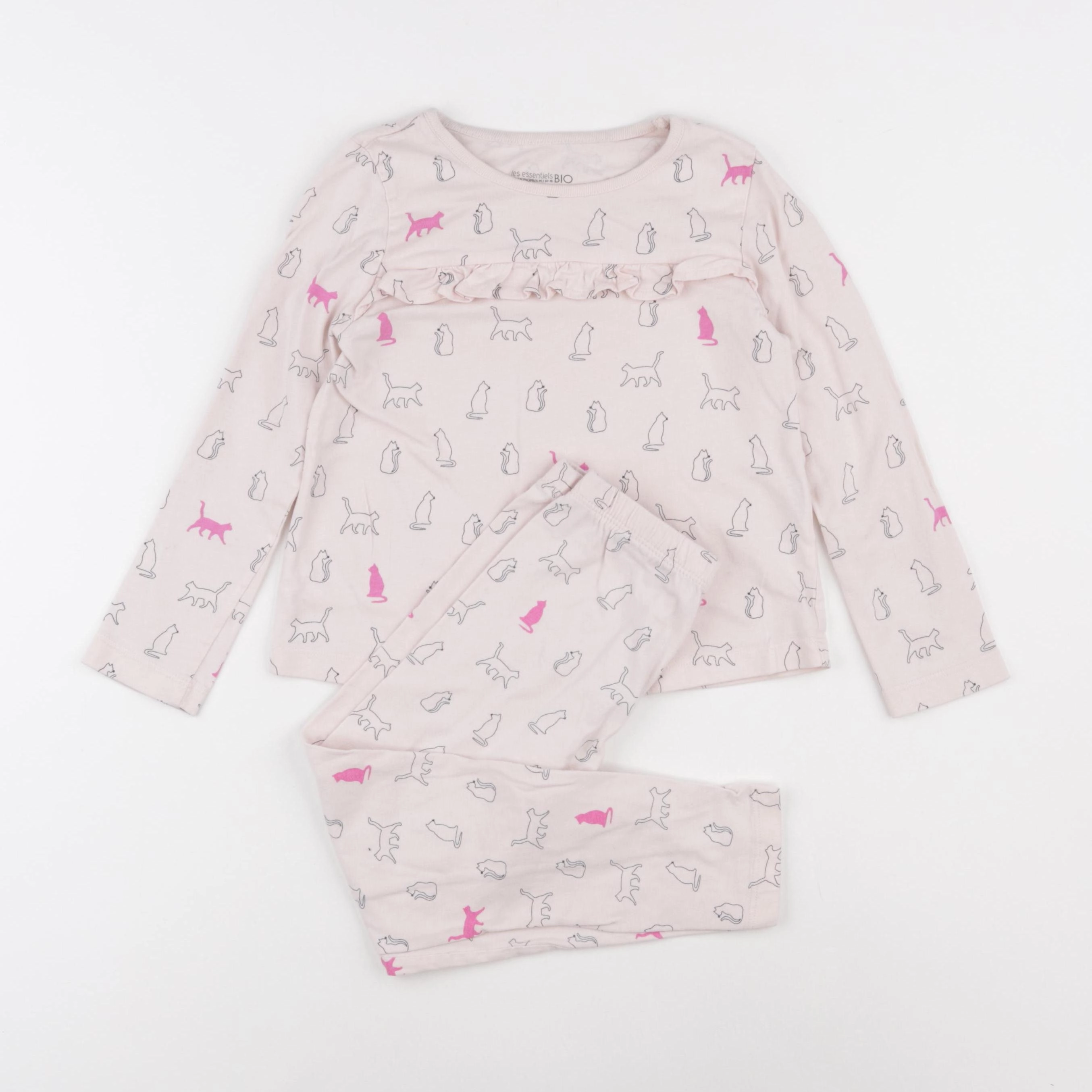 Monoprix - pyjama coton rose - 5 ans