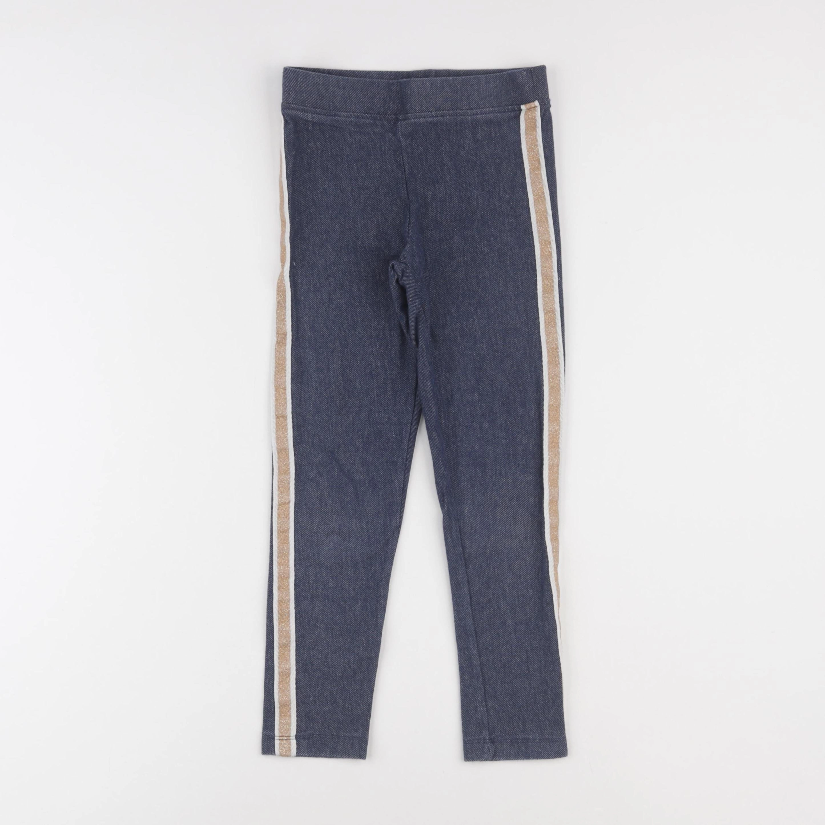 Monoprix - legging bleu - 5 ans