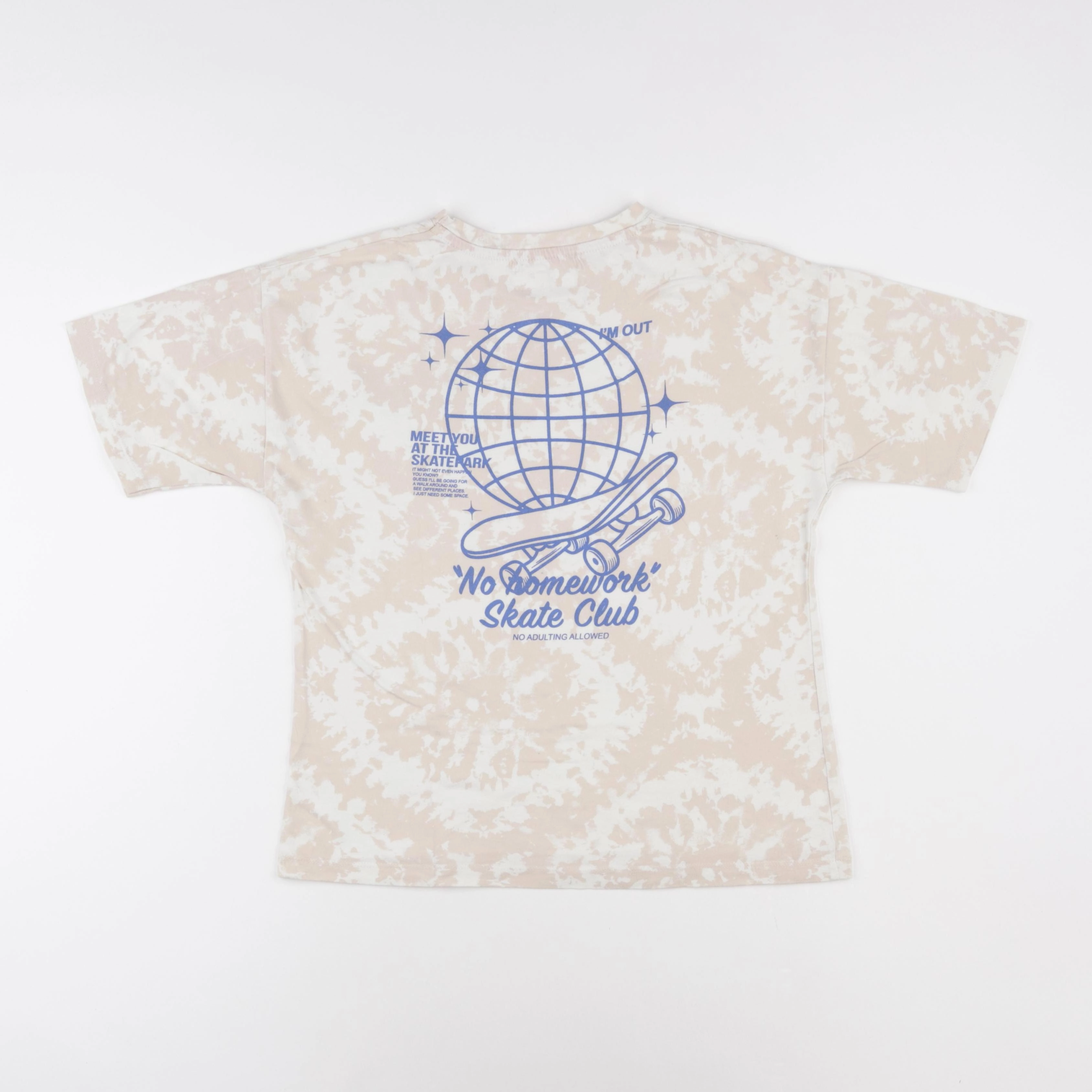 Zara - tee-shirt blanc, beige - 8 ans