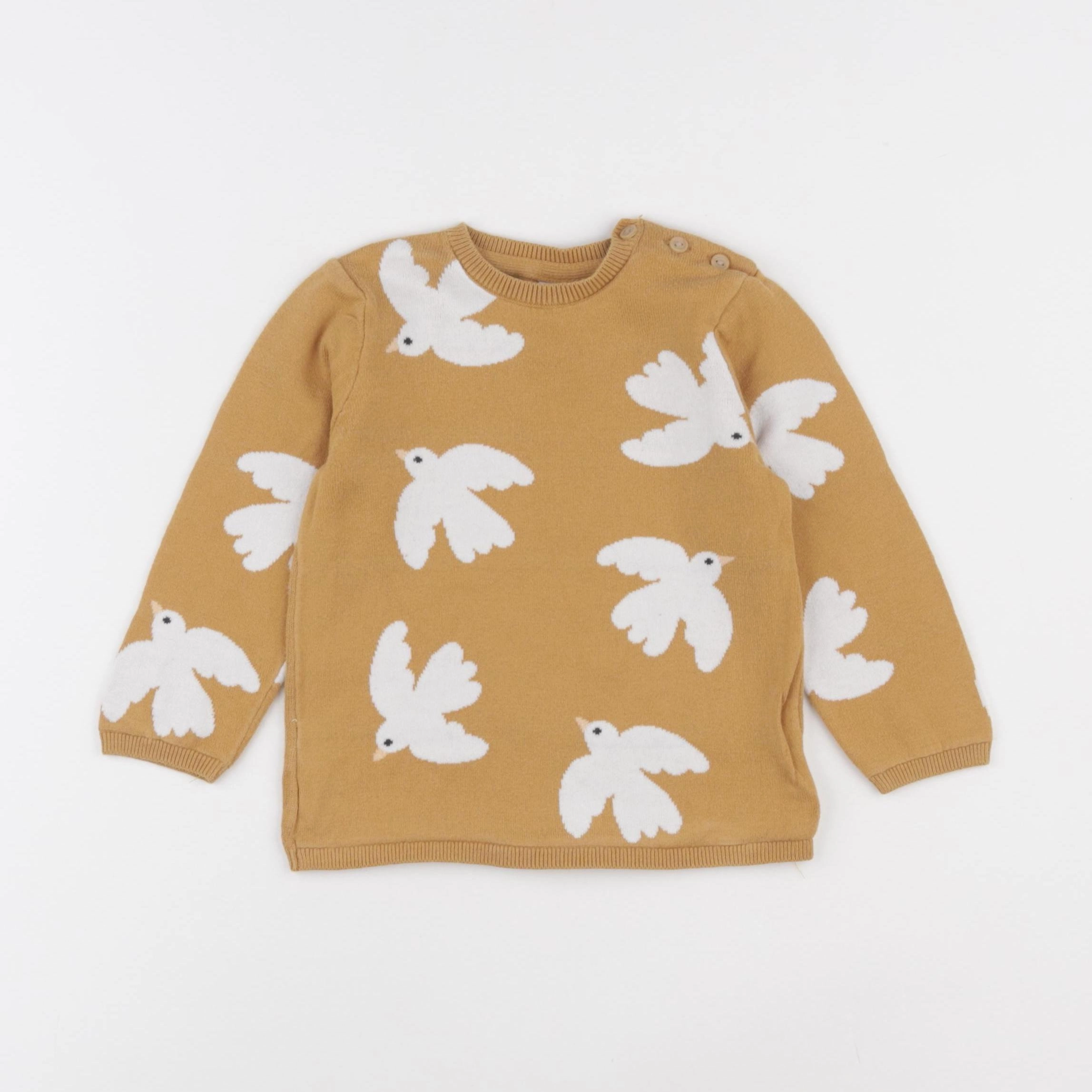 H&M - pull jaune - 12/18 mois