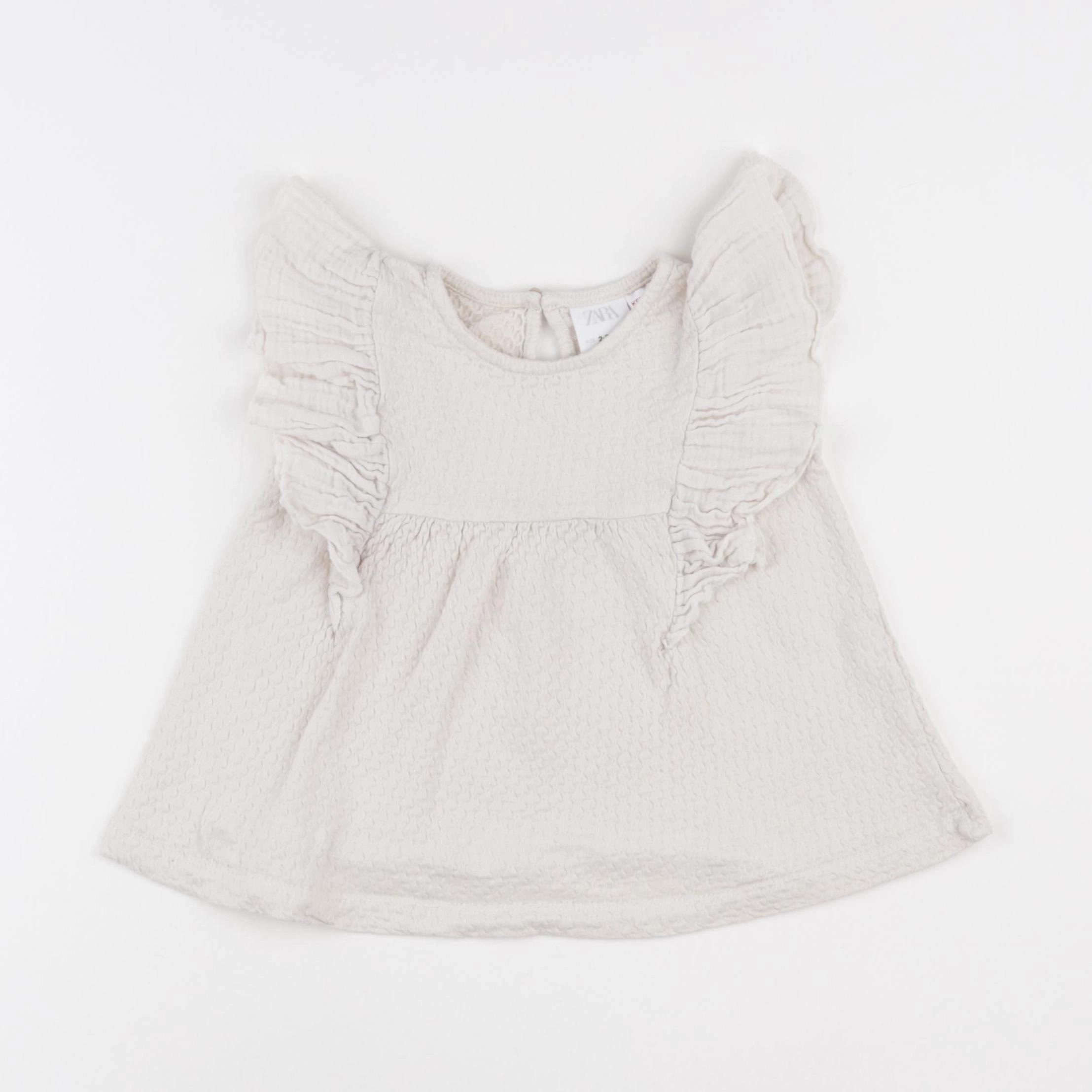 Zara - tee-shirt beige - 2/3 ans