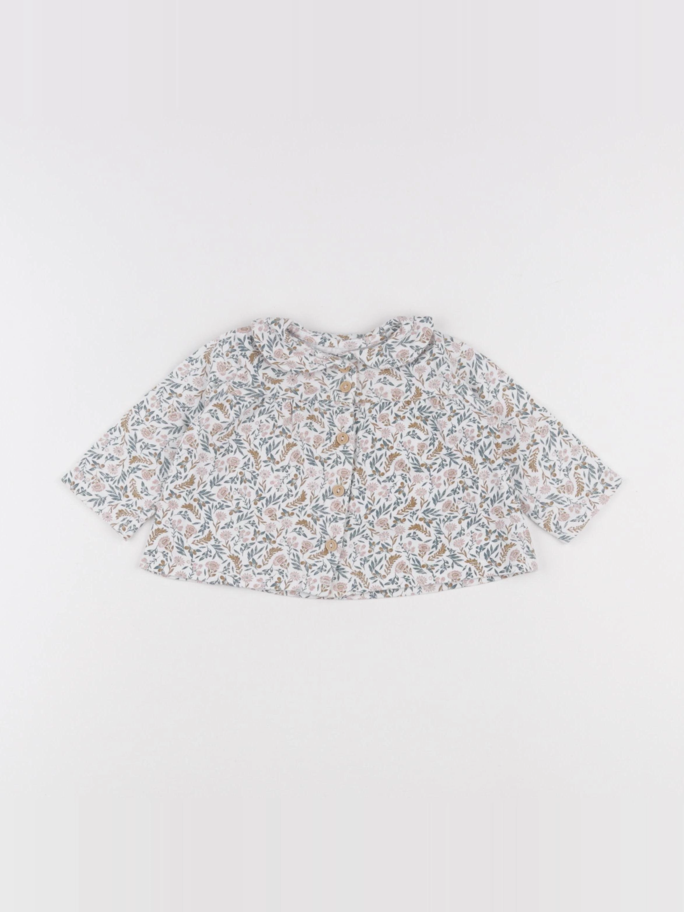 Vertbaudet - tee-shirt multicolore - 6 mois